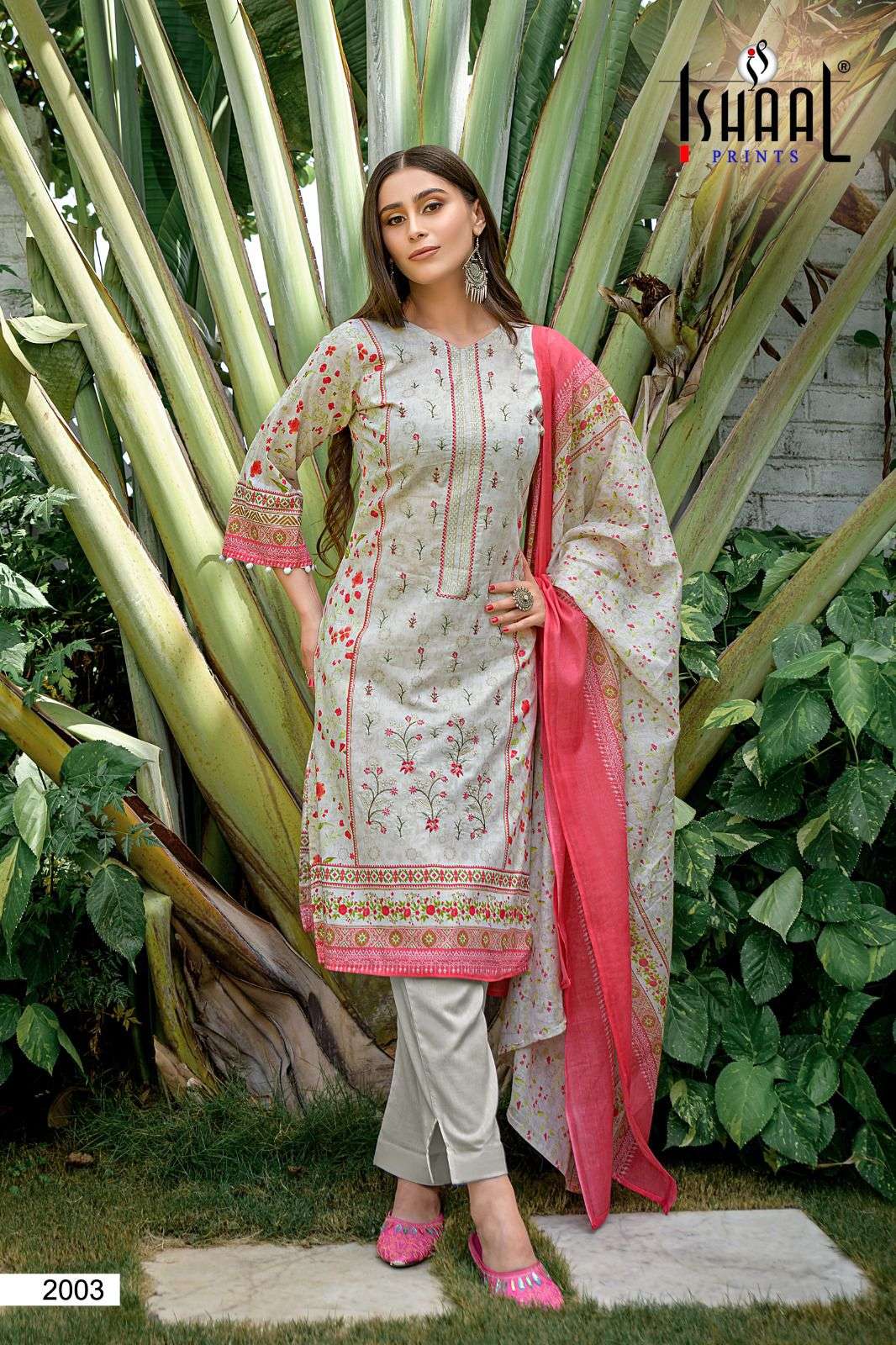 Embroidered Lawn Vol-2 By Ishaal Prints 2001 To 2010 Series Designer Festive Suits Beautiful Stylish Fancy Colorful Party Wear & Occasional Wear Pure Lawn Print Dresses At Wholesale Price