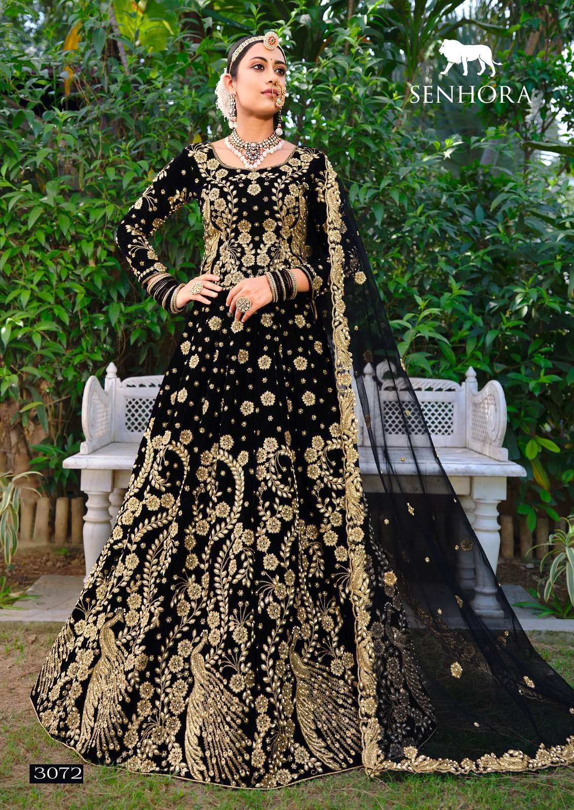Latika By Senhora Dresses Bridal Wear Collection Beautiful Stylish Colorful Fancy Party Wear & Occasional Wear Heavy Velvet Lehengas At Wholesale Price