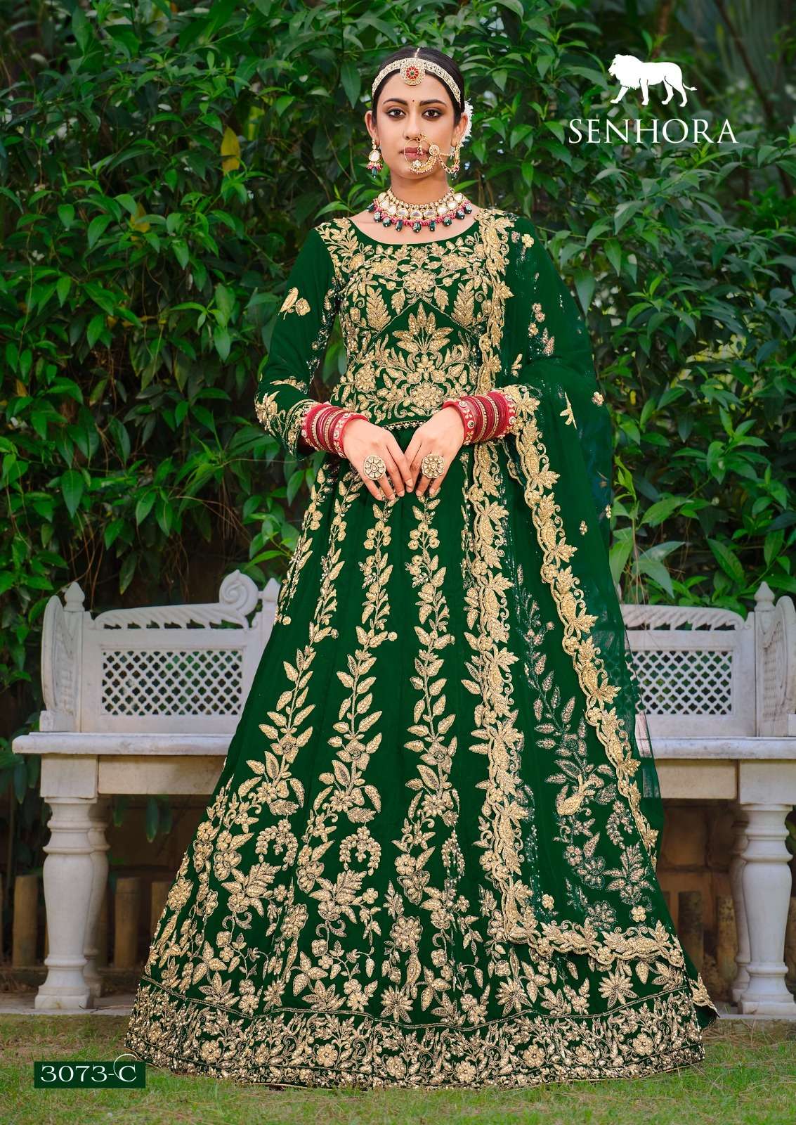 Latika By Senhora Dresses Bridal Wear Collection Beautiful Stylish Colorful Fancy Party Wear & Occasional Wear Heavy Velvet Lehengas At Wholesale Price