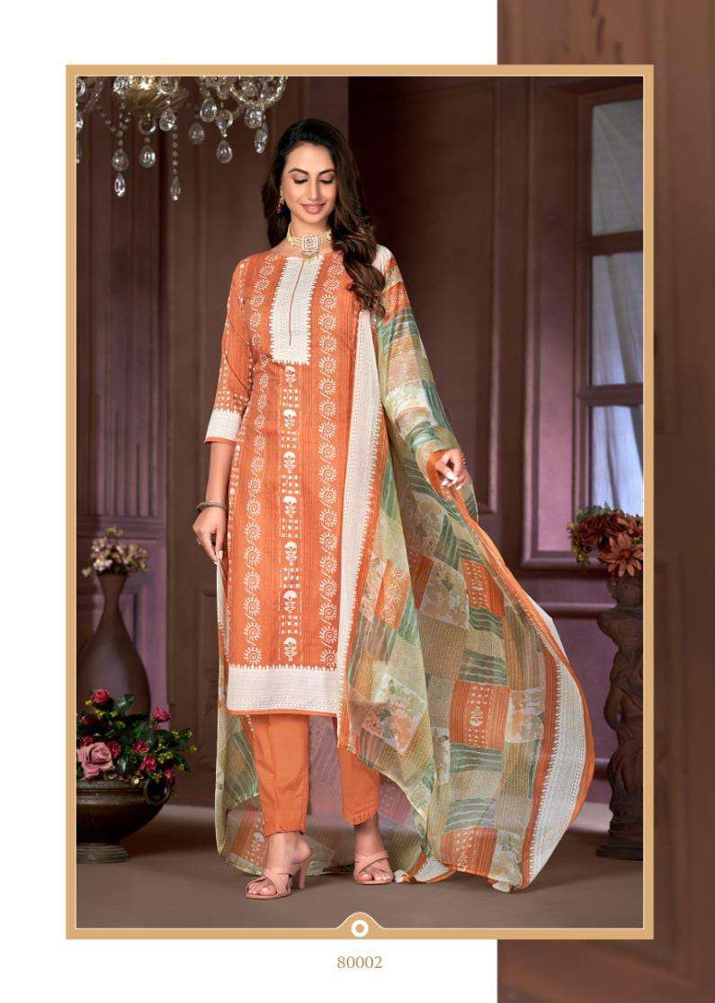 Batik By Skt Suit 80001 To 80008 Series Designer Festive Suits Beautiful Stylish Fancy Colorful Party Wear & Occasional Wear Pure Cotton Print Dresses At Wholesale Price