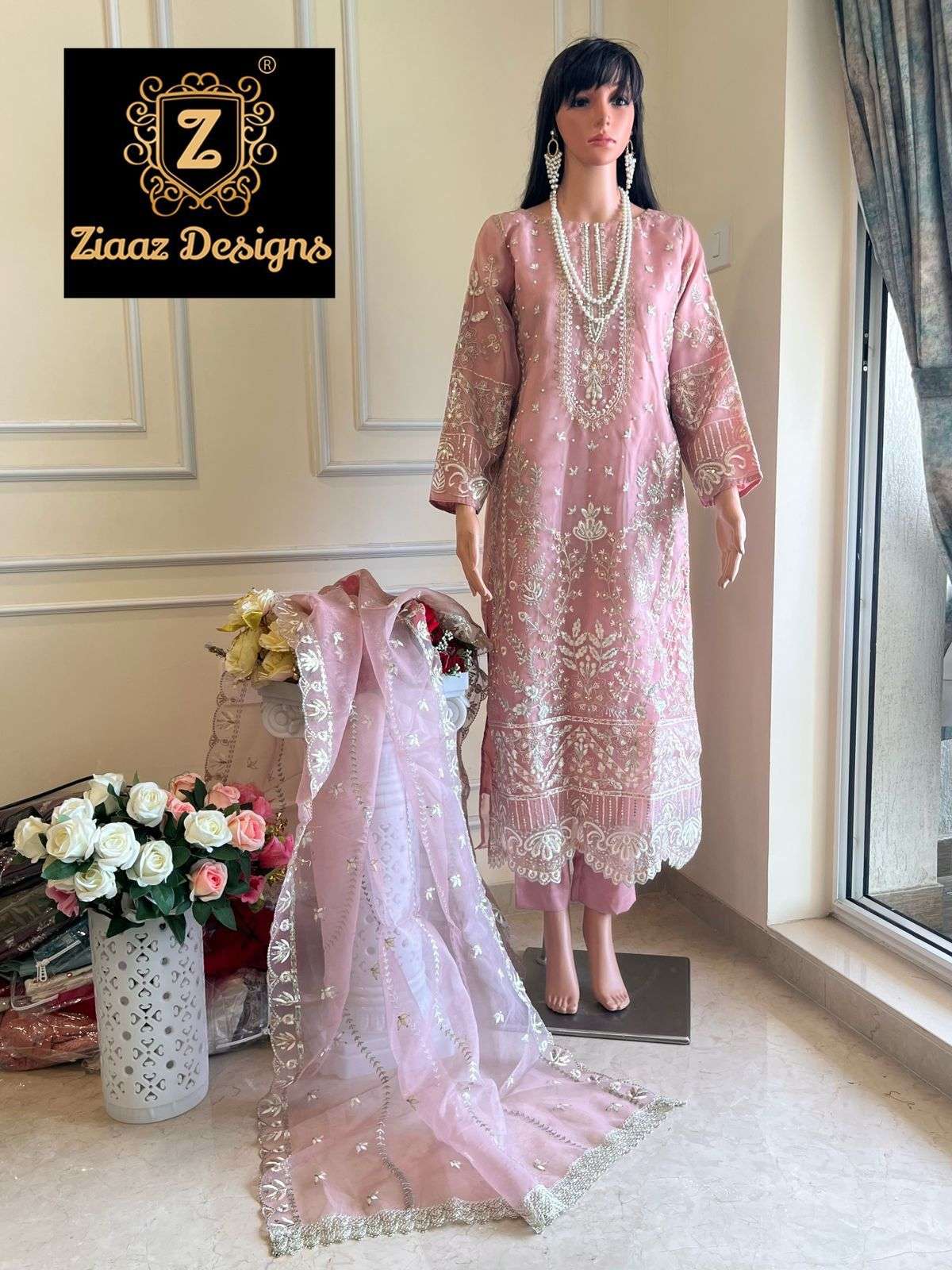 Noorjahan Vol-9 By Ziaaz Designs 160-A To 160-D Series Beautiful Pakistani Suits Colorful Stylish Fancy Casual Wear & Ethnic Wear Organza Embroidered Dresses At Wholesale Price
