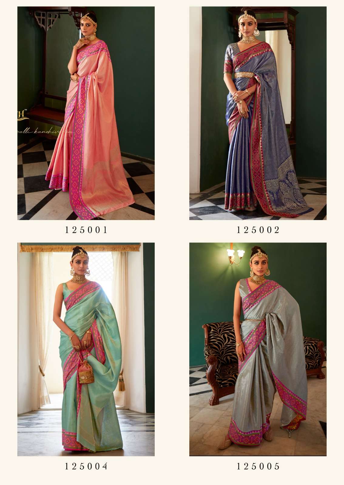 Anaya Pattu By Rajpath 125001 To 125006 Series Indian Traditional Wear Collection Beautiful Stylish Fancy Colorful Party Wear & Occasional Wear Kanchivaram Silk Sarees At Wholesale Price