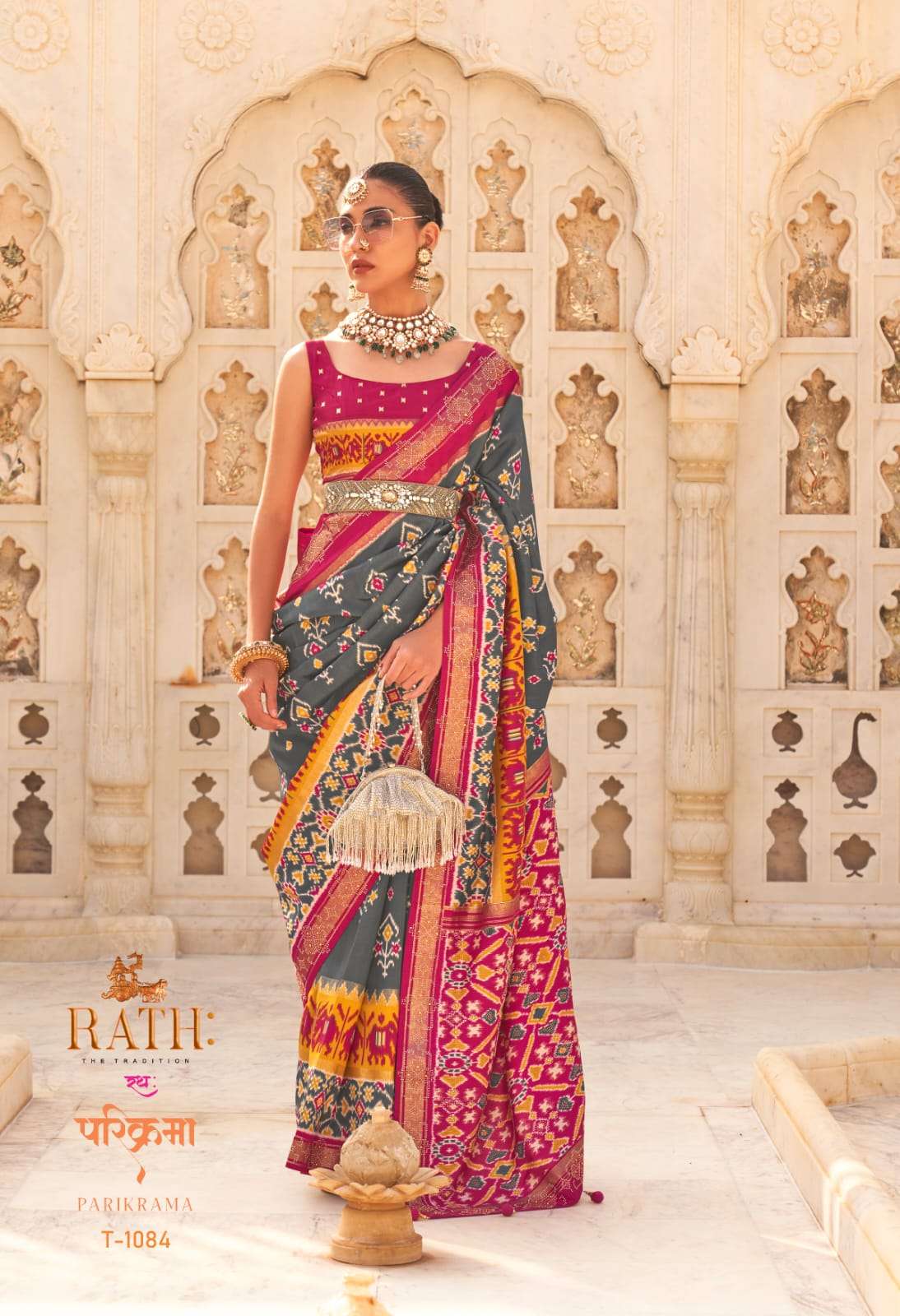 Parikrama By Rath 1082 To 1089 Series Indian Traditional Wear Collection Beautiful Stylish Fancy Colorful Party Wear & Occasional Wear Patola Silk Sarees At Wholesale Price