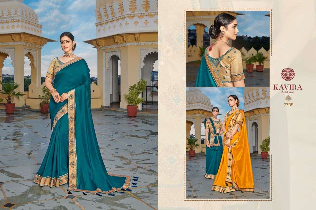 Aastha Nx By Kavira Indian Traditional Wear Collection Beautiful Stylish Fancy Colorful Party Wear & Occasional Wear Heavy Vichitra Sarees At Wholesale Price