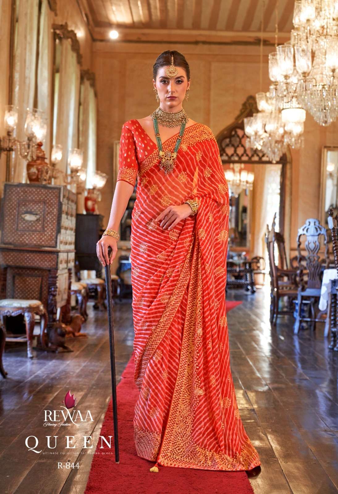 Jaipur Paisley - Side Slit Heritage Flared Dress 