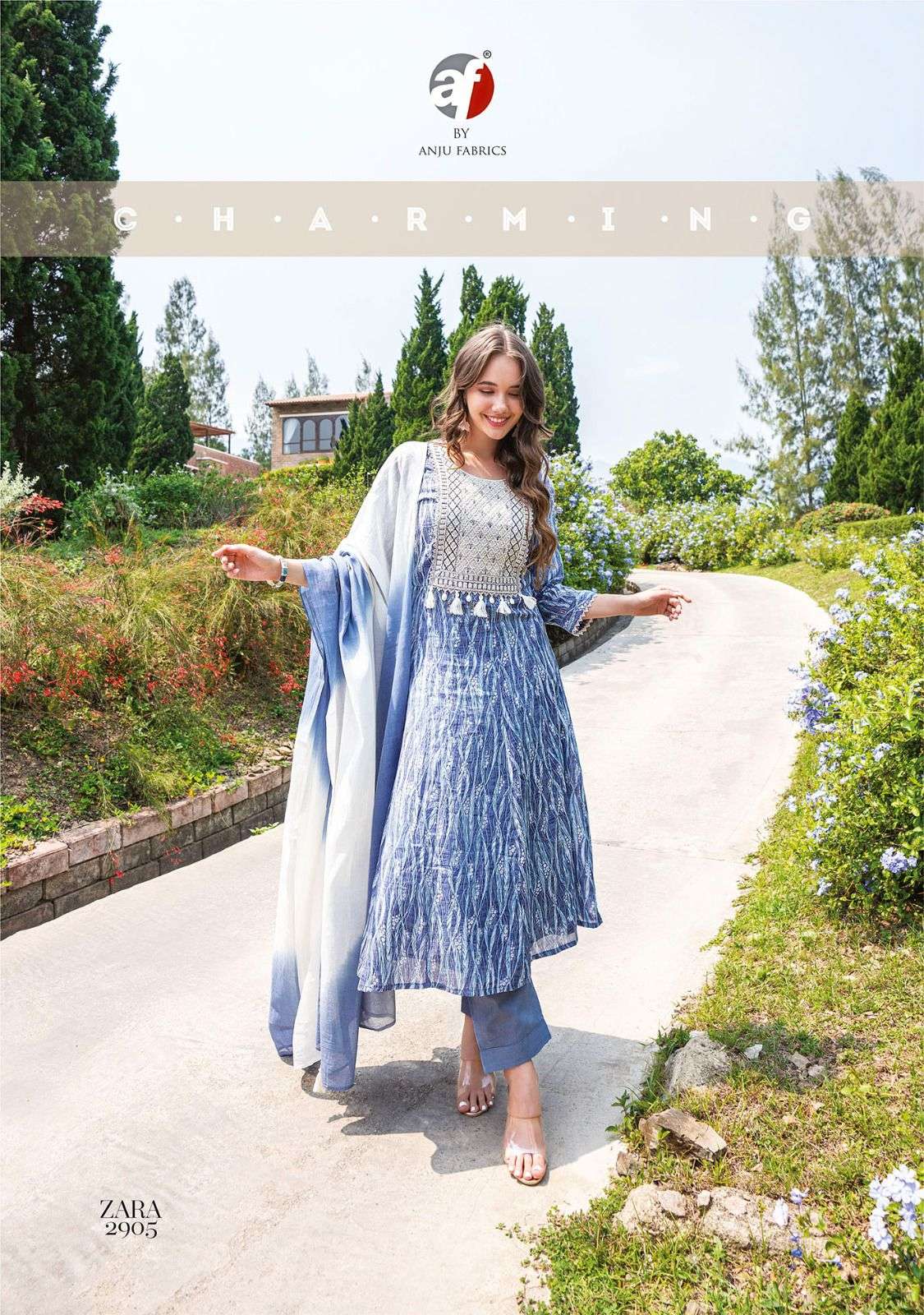 ZARA VOL-3 BY ANJU FABRICS 2901 TO 2905 SERIES BEAUTIFUL