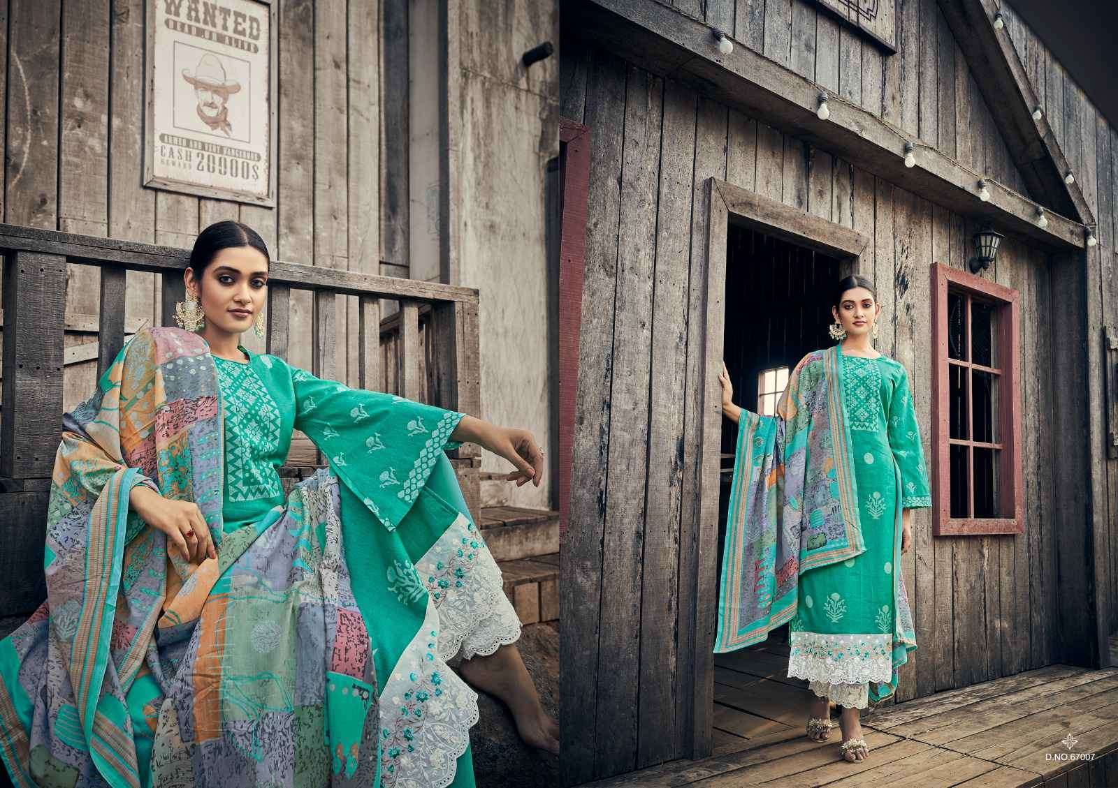 Nuraniyat By Masakali 67001 To 67008 Series Designer Sharara Suits Collection Beautiful Stylish Fancy Colorful Party Wear & Occasional Wear Pure Lawn Cotton Digital Print With Embroidered Dresses At Wholesale Price
