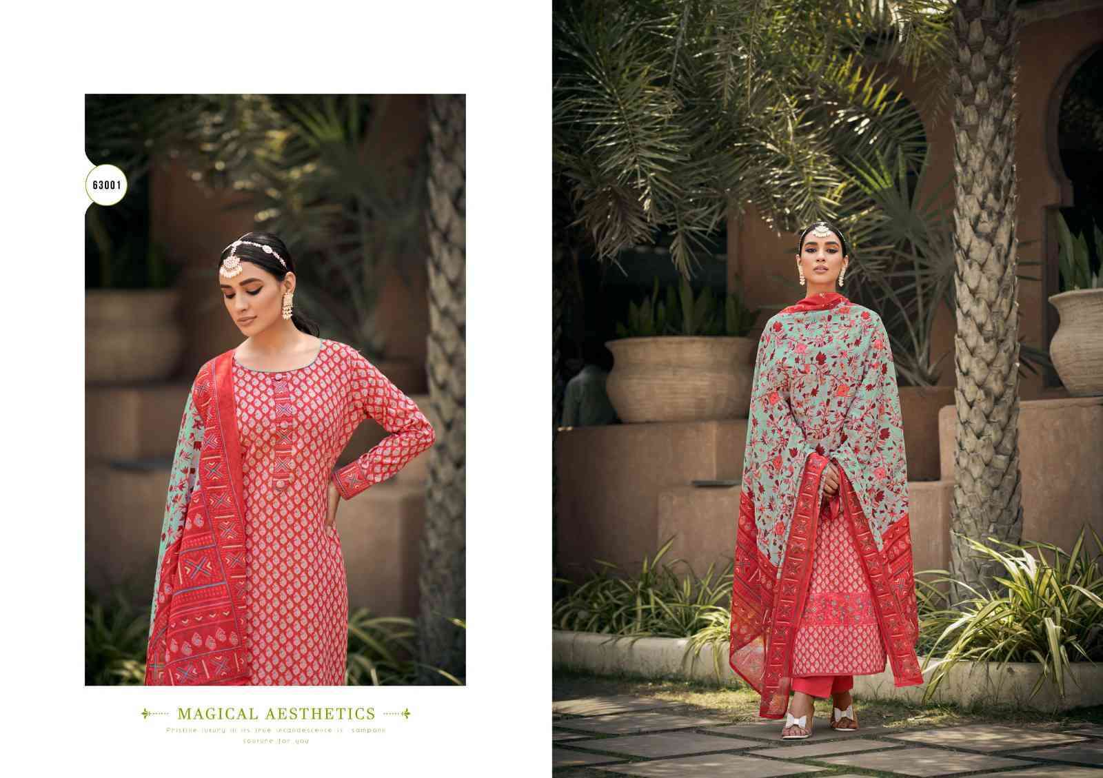 Elica By Masakali 63001 To 63008 Series Designer Sharara Suits Collection Beautiful Stylish Fancy Colorful Party Wear & Occasional Wear Pure Cambric Cotton Digital Print With Embroidered Dresses At Wholesale Price