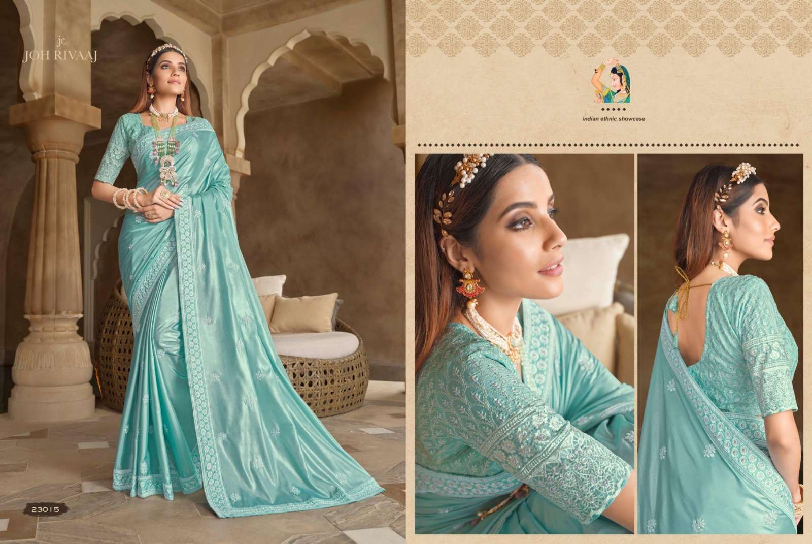 Joshitha By Joh Rivaaj 23001 To 23018 Series Indian Traditional Wear Collection Beautiful Stylish Fancy Colorful Party Wear & Occasional Wear Tissue Silk Sarees At Wholesale Price