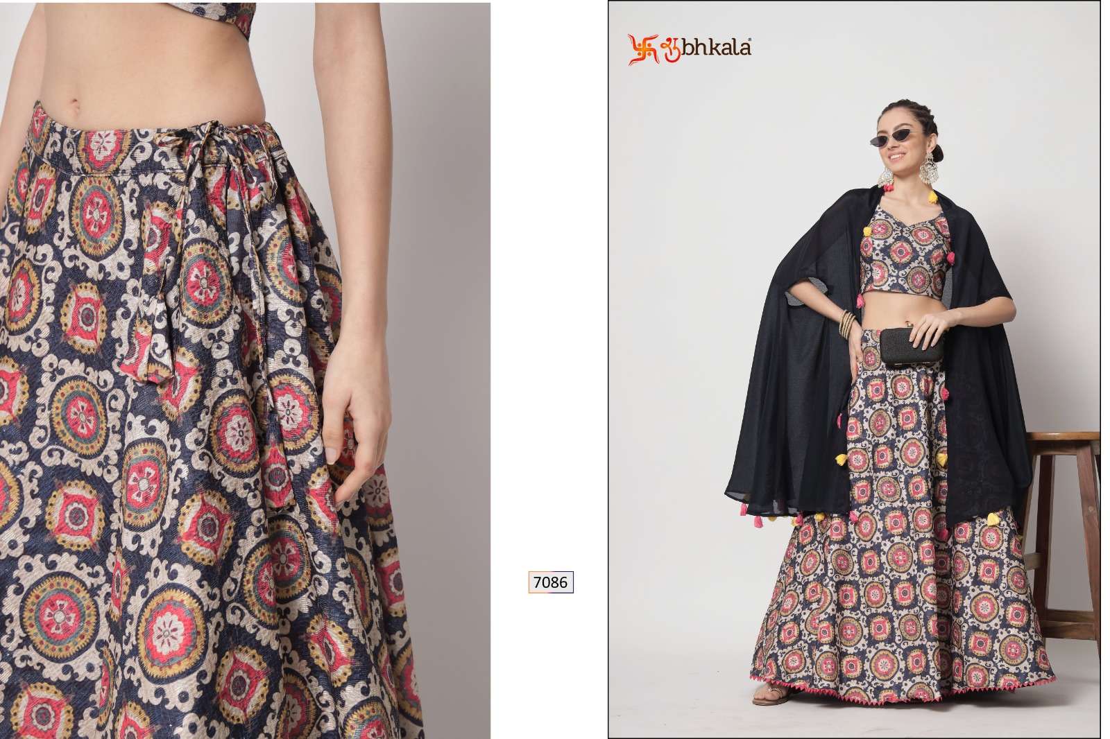 Shubhkala Vol-12 By Shubhkala 7081 To 7089 Series Bridal Wear Collection Beautiful Stylish Colorful Fancy Party Wear & Occasional Wear Chinnon Silk Lehengas At Wholesale Price