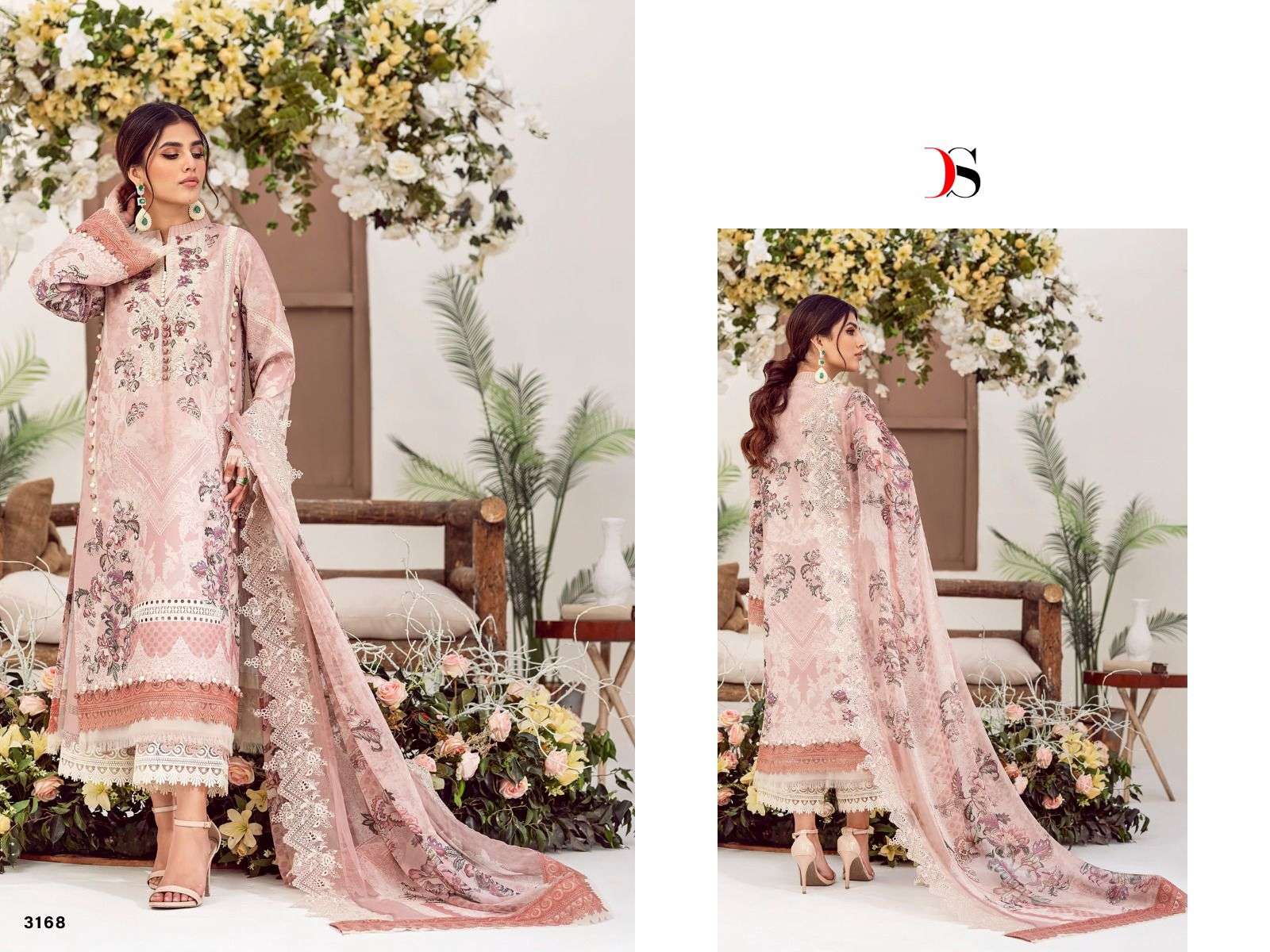 Jade Needle Wonder-2023 By Deepsy Suits 3161 To 3168 Series Beautiful Pakistani Suits Colorful Stylish Fancy Casual Wear & Ethnic Wear Pure Cotton Embroidered Dresses At Wholesale Price