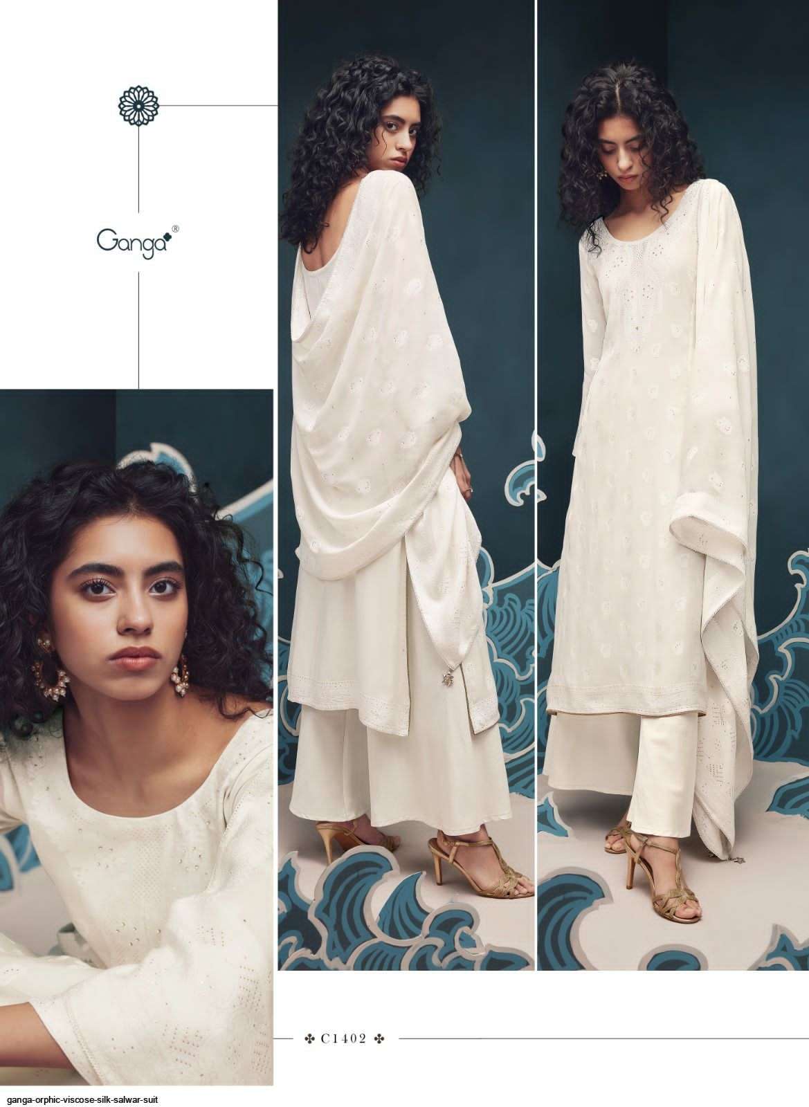 Orphic By Ganga Fashion 1402 To 1407 Series Beautiful Suits Colorful Stylish Fancy Casual Wear & Ethnic Wear Premium Viscose Silk Dresses At Wholesale Price