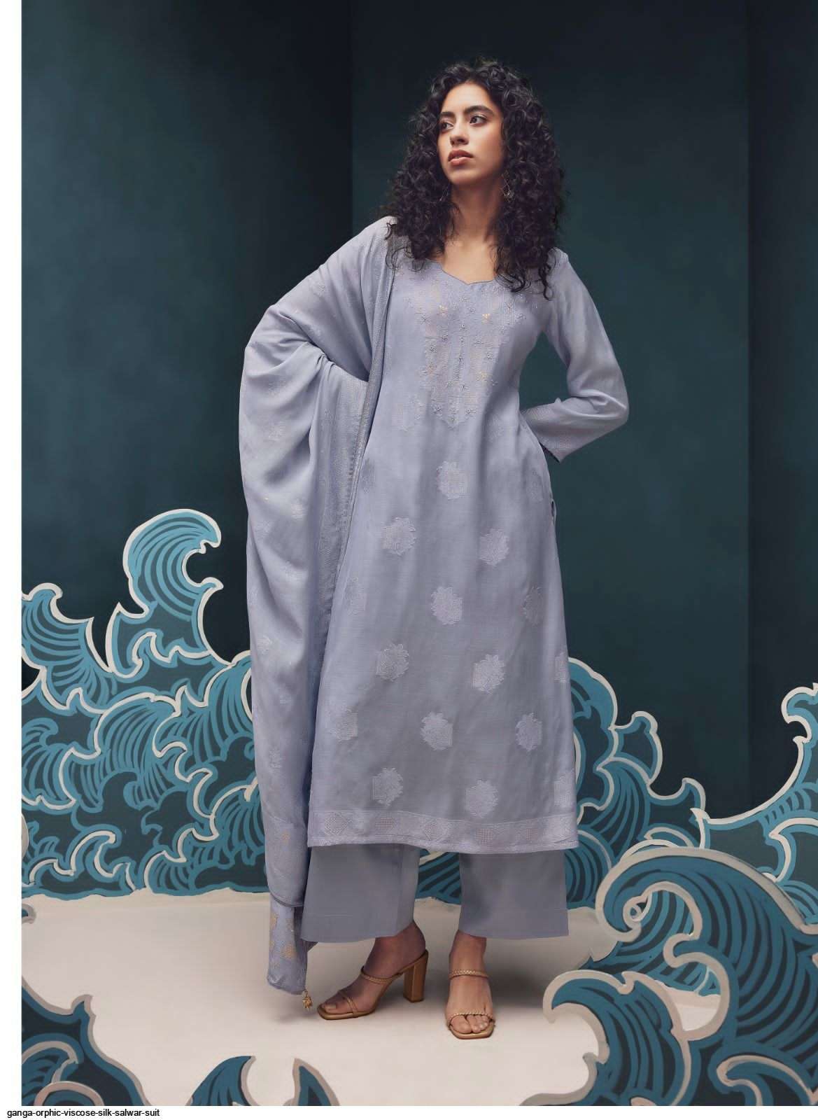 Orphic By Ganga Fashion 1402 To 1407 Series Beautiful Suits Colorful Stylish Fancy Casual Wear & Ethnic Wear Premium Viscose Silk Dresses At Wholesale Price