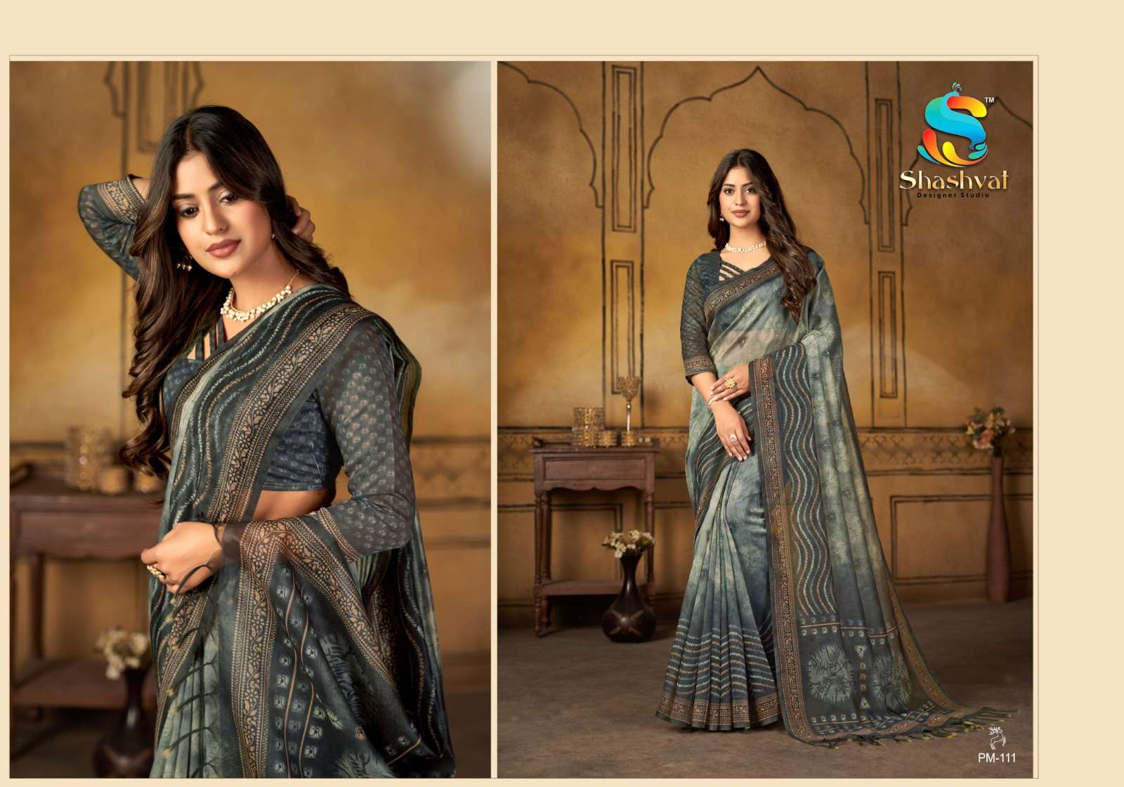 Pratham By Shashvat 109 To 117 Series Indian Traditional Wear Collection Beautiful Stylish Fancy Colorful Party Wear & Occasional Wear Chanderi Cotton Sarees At Wholesale Price