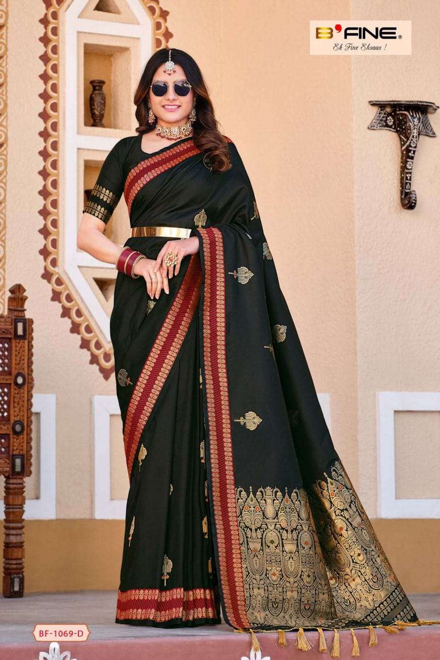 Vaishakha By Bfine 1069-A To 1069-D Series Indian Traditional Wear Collection Beautiful Stylish Fancy Colorful Party Wear & Occasional Wear Soft Silk Sarees At Wholesale Price
