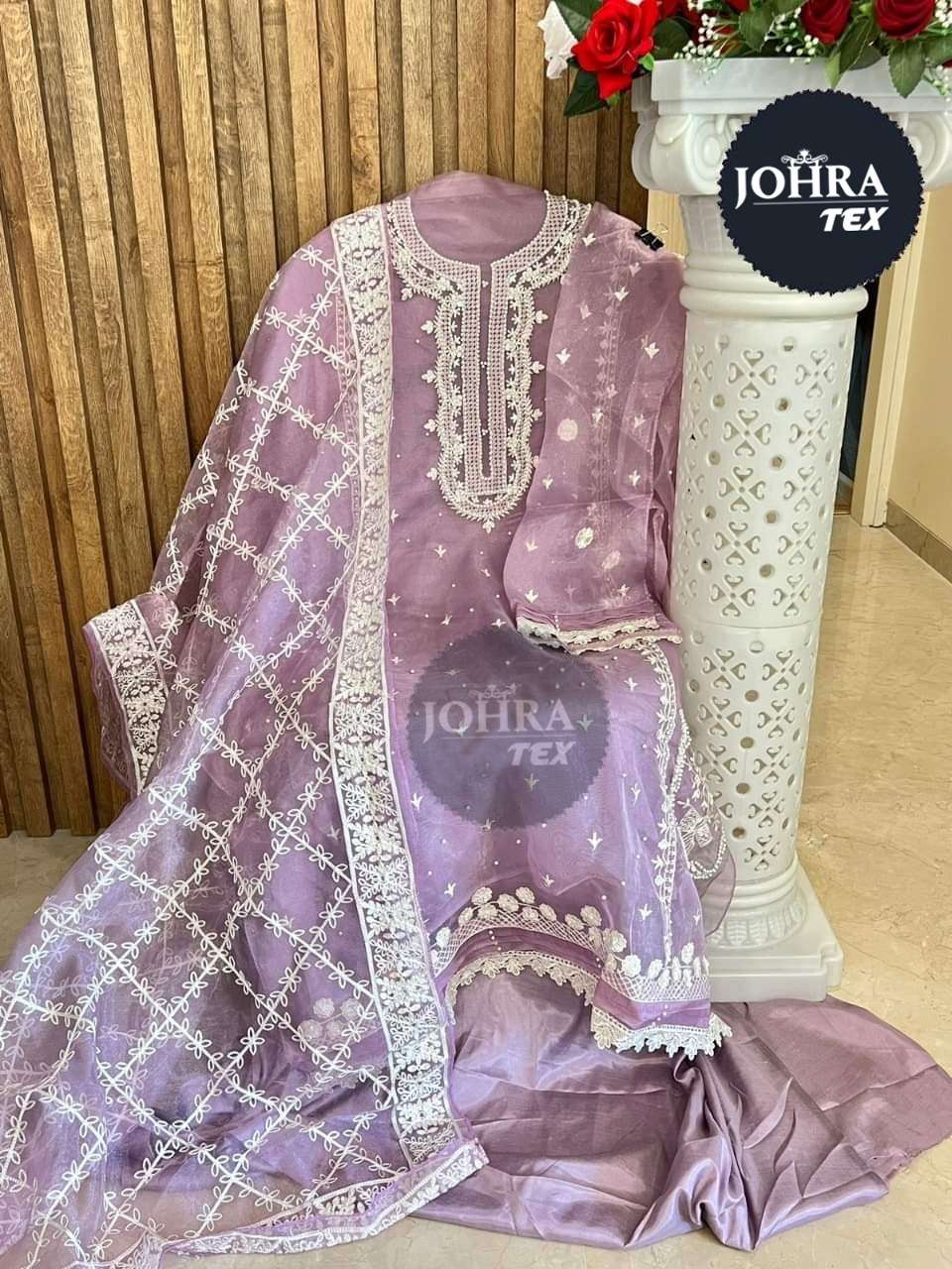 Johra Hit Design 105 Colours Nx By Johra Tex Beautiful Pakistani Suits Colorful Stylish Fancy Casual Wear & Ethnic Wear Heavy Organza Dresses At Wholesale Price