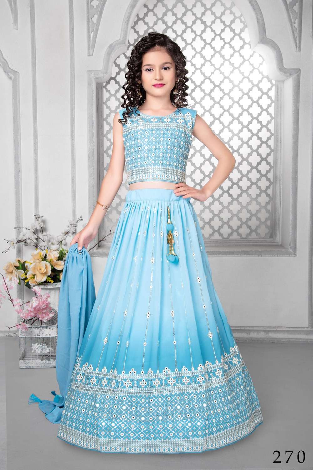 Aaradhna Vol-39 By Fashid Wholesale 268 To 271 Series Festive Wear Collection Beautiful Stylish Colorful Fancy Party Wear & Occasional Wear Faux Georgette Lehengas At Wholesale Price