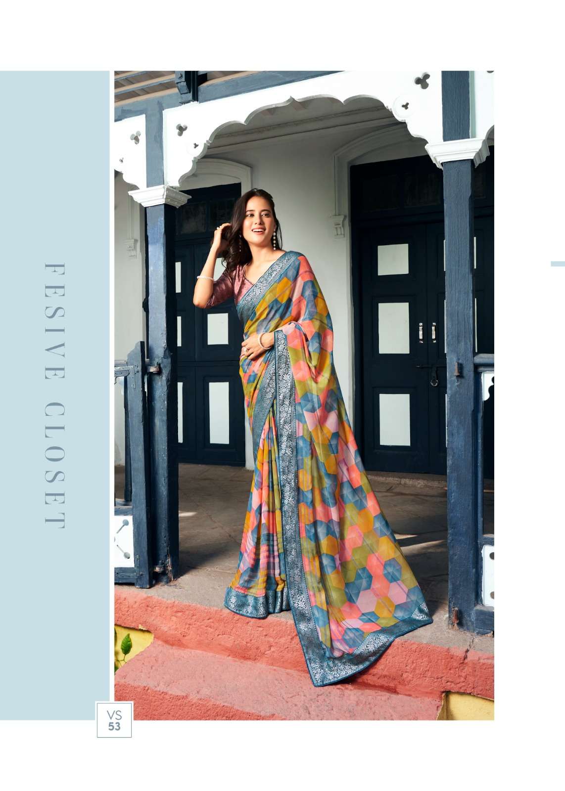 Vastra Vol-6 By Stavan 46 To 55 Series Indian Traditional Wear Collection Beautiful Stylish Fancy Colorful Party Wear & Occasional Wear Heavy Weightless Sarees At Wholesale Price
