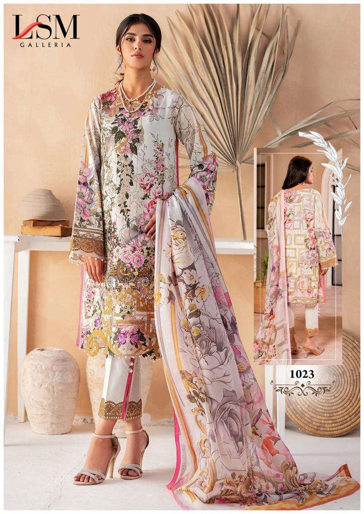 Parian Dream Vol-3 By Lsm Galleria 1021 To 1026 Series Beautiful Pakistani Suits Stylish Fancy Colorful Casual Wear & Ethnic Wear Pure Lawn Dresses At Wholesale Price