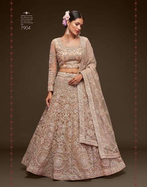 The Shimmers Vol-1 By Fashid Wholesale 7901 To 7909 Series Festive Wear Collection Beautiful Stylish Colorful Fancy Party Wear & Occasional Wear Soft Net Lehengas At Wholesale Price