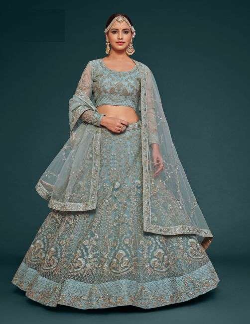 The Shimmers Vol-1 By Fashid Wholesale 7901 To 7909 Series Festive Wear Collection Beautiful Stylish Colorful Fancy Party Wear & Occasional Wear Soft Net Lehengas At Wholesale Price