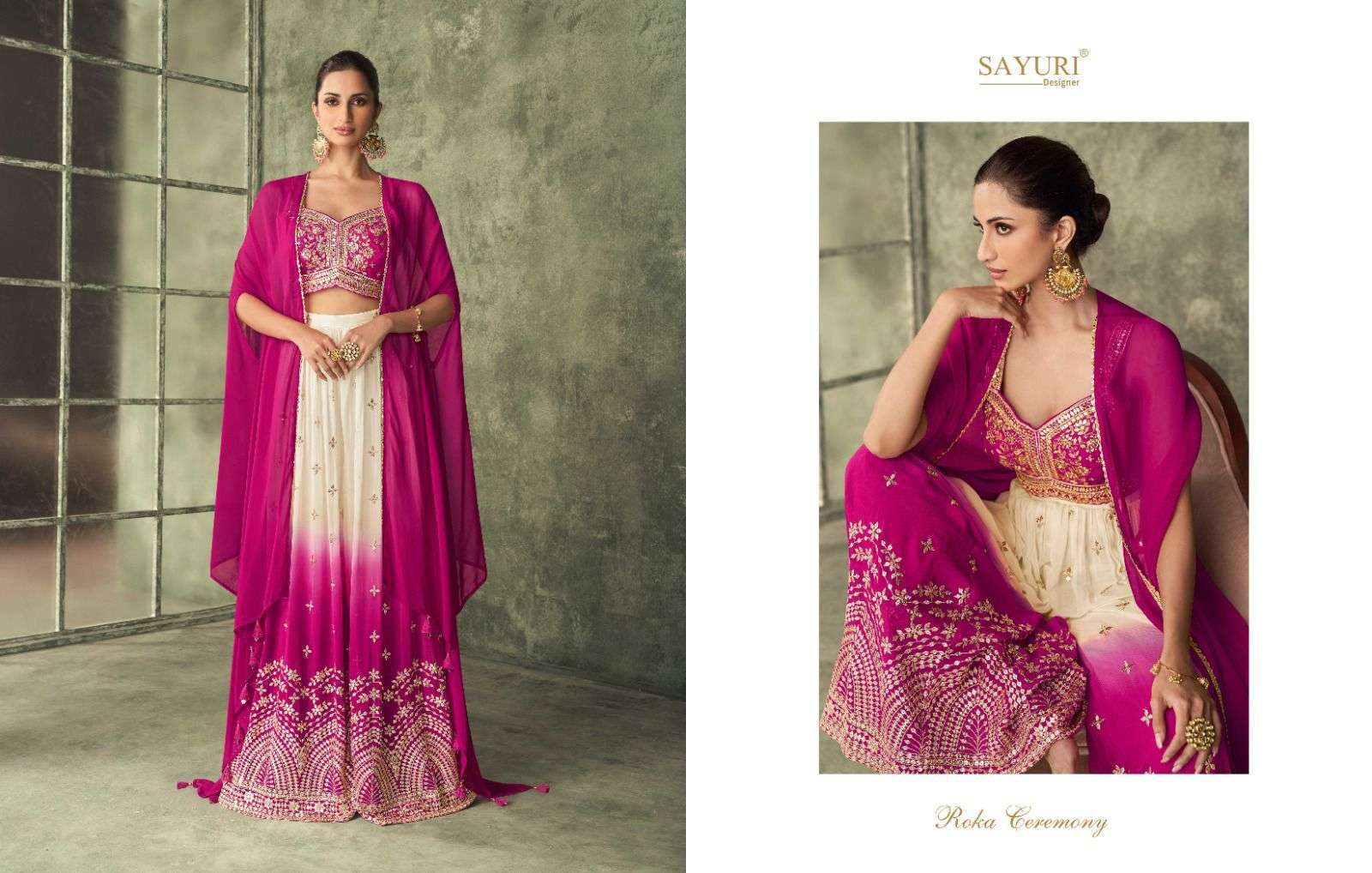 Wedding Attires Vol-1 By Sayuri 01 To 03 Series Festive Wear Collection Beautiful Stylish Colorful Fancy Party Wear & Occasional Wear Georgette/Silk Lehengas At Wholesale Price