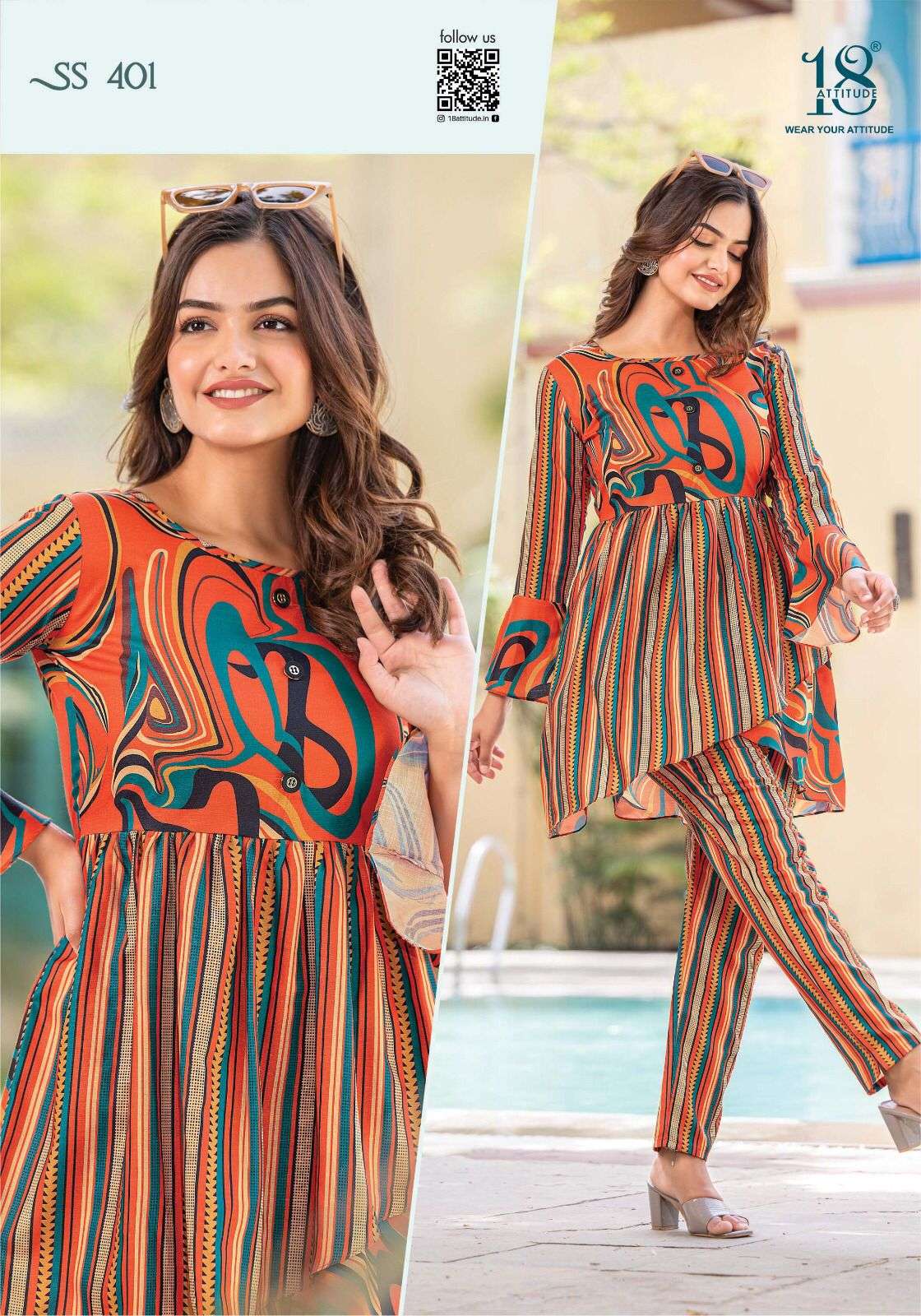 Sho-Shaa Vol-4 By 18 Attitude 401 To 407 Series Designer Stylish Fancy Colorful Beautiful Party Wear & Ethnic Wear Collection Cotton Print Tops With Bottom At Wholesale Price