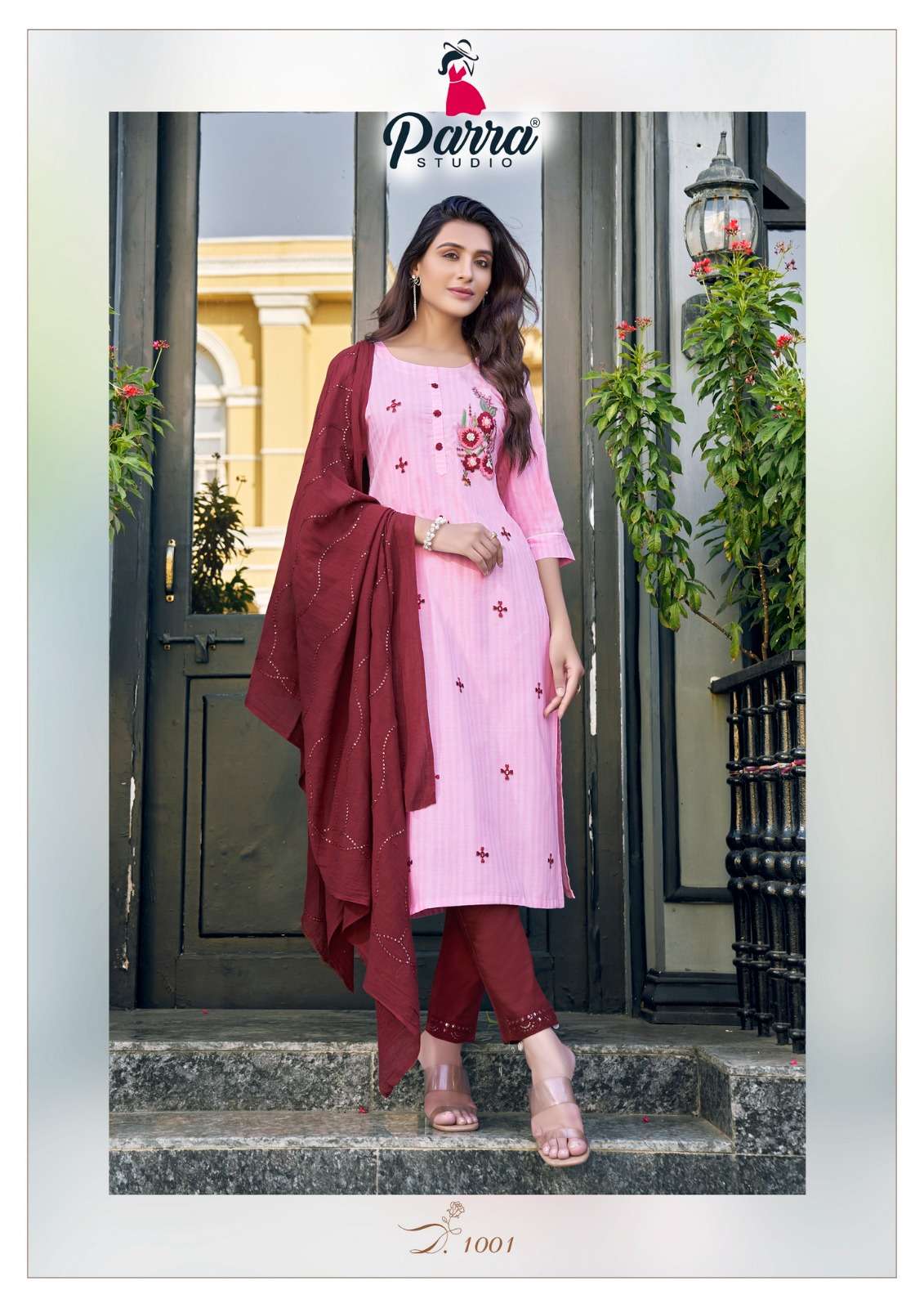 Chandni By Parra Studio 1001 To 1008 Series Beautiful Stylish Festive Suits Fancy Colorful Casual Wear & Ethnic Wear & Ready To Wear Pure Cotton With Work Dresses At Wholesale Price