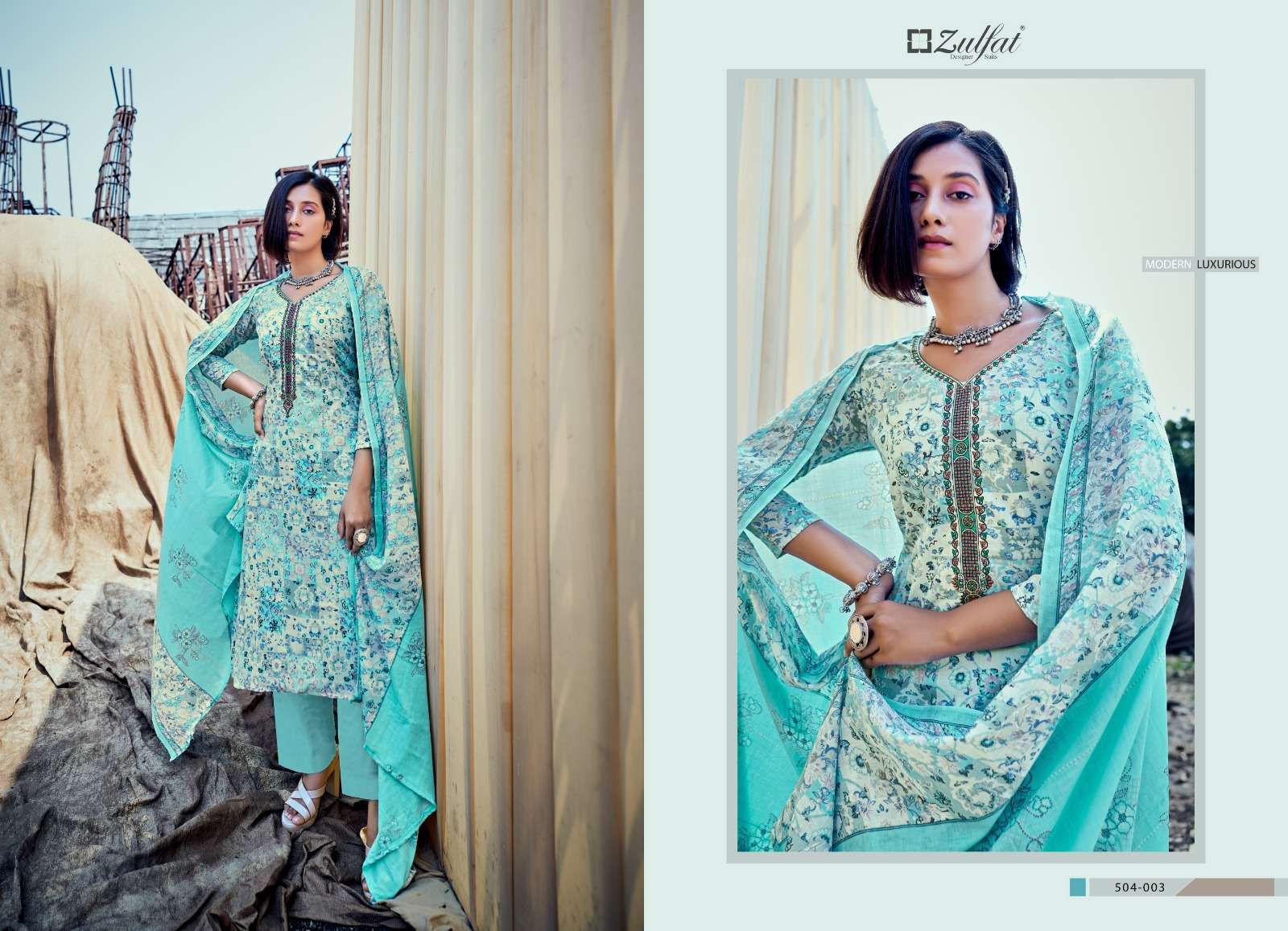 Summer Carnival By Zulfat 504-001 To 504-010 Series Beautiful Stylish Festive Suits Fancy Colorful Casual Wear & Ethnic Wear & Ready To Wear Pure Cotton Print Dresses At Wholesale Price