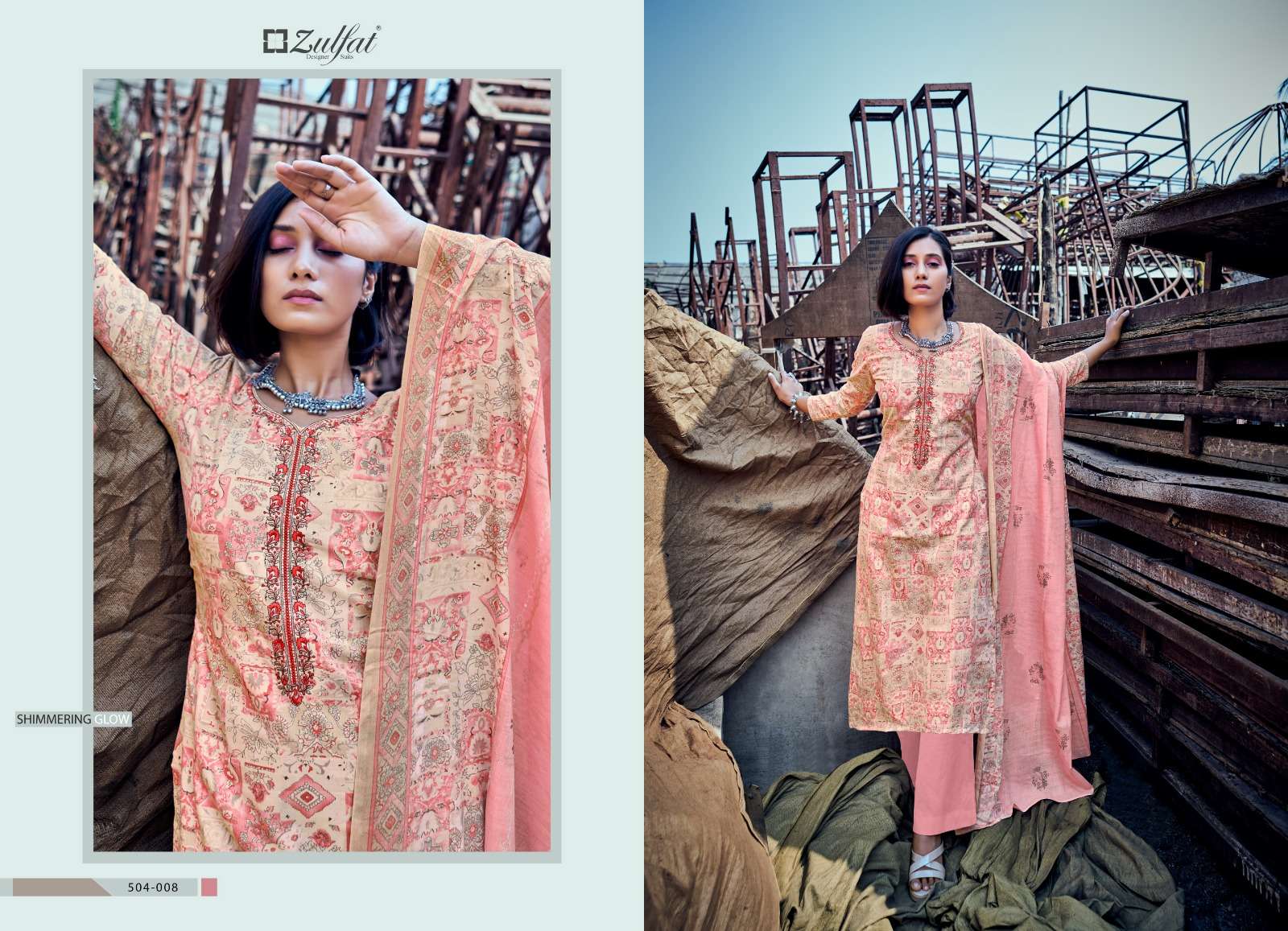 Summer Carnival By Zulfat 504-001 To 504-010 Series Beautiful Stylish Festive Suits Fancy Colorful Casual Wear & Ethnic Wear & Ready To Wear Pure Cotton Print Dresses At Wholesale Price