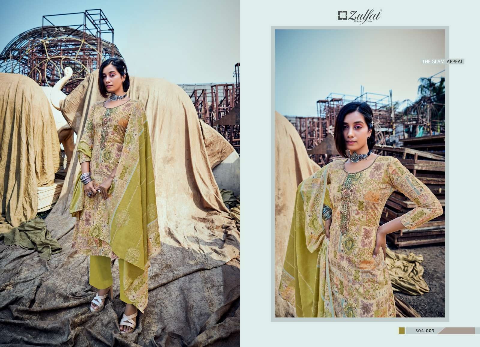 Summer Carnival By Zulfat 504-001 To 504-010 Series Beautiful Stylish Festive Suits Fancy Colorful Casual Wear & Ethnic Wear & Ready To Wear Pure Cotton Print Dresses At Wholesale Price