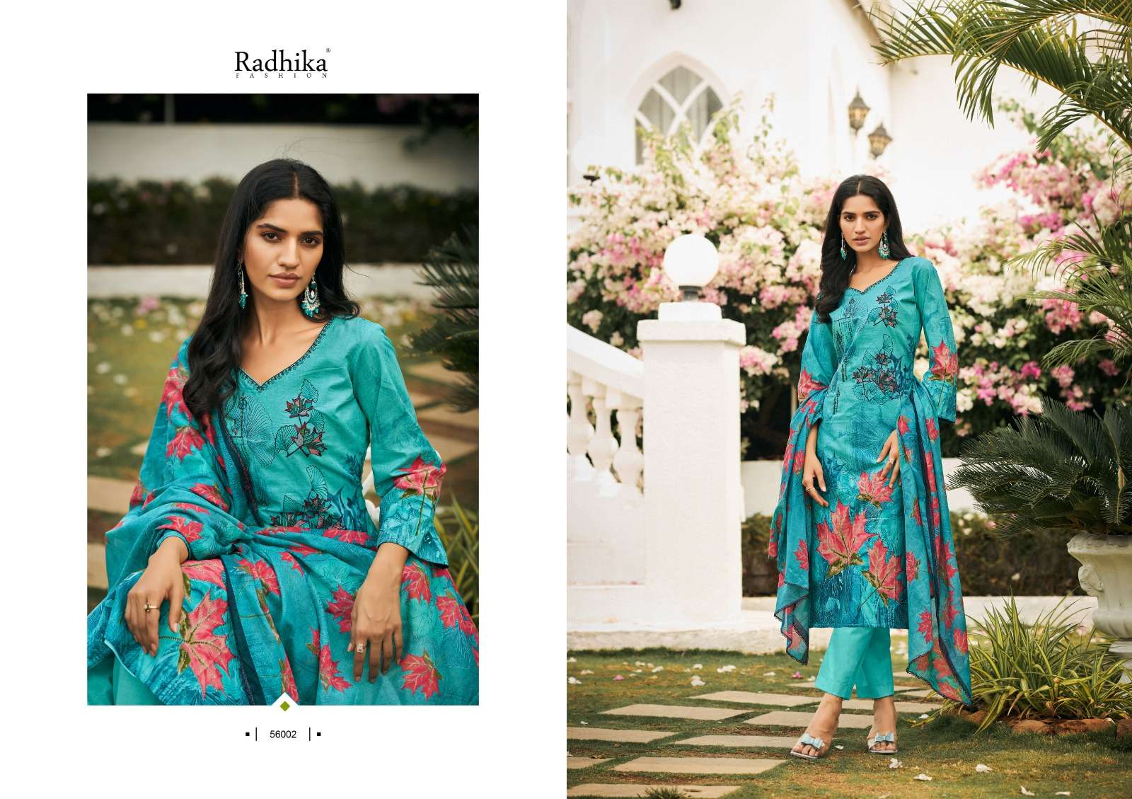 Mussaret Vol-22 By Radhika Fashion 56001 To 56008 Series Beautiful Stylish Festive Suits Fancy Colorful Casual Wear & Ethnic Wear & Ready To Wear Pure Cambric Cotton Print Dresses At Wholesale Price