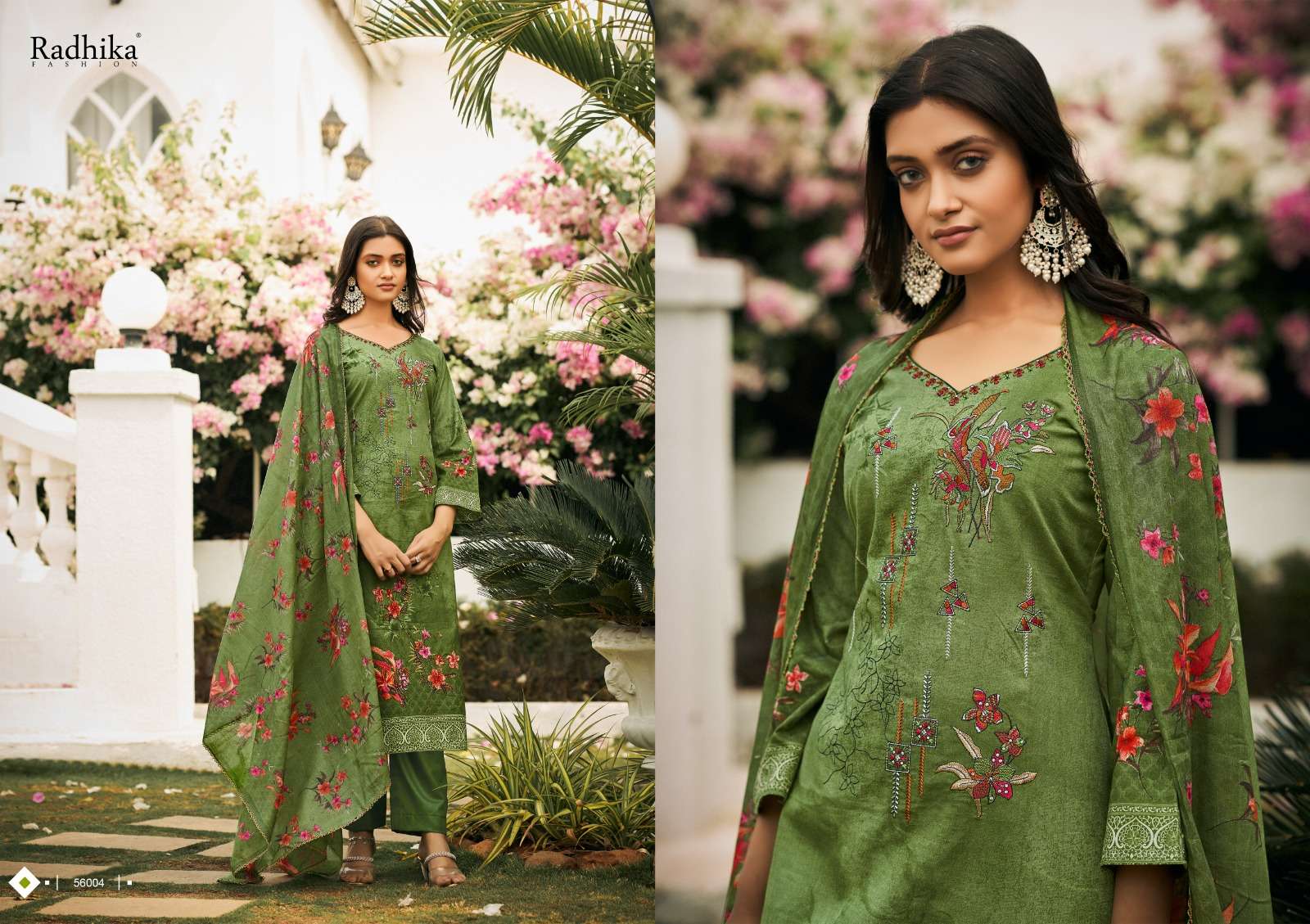 Mussaret Vol-22 By Radhika Fashion 56001 To 56008 Series Beautiful Stylish Festive Suits Fancy Colorful Casual Wear & Ethnic Wear & Ready To Wear Pure Cambric Cotton Print Dresses At Wholesale Price