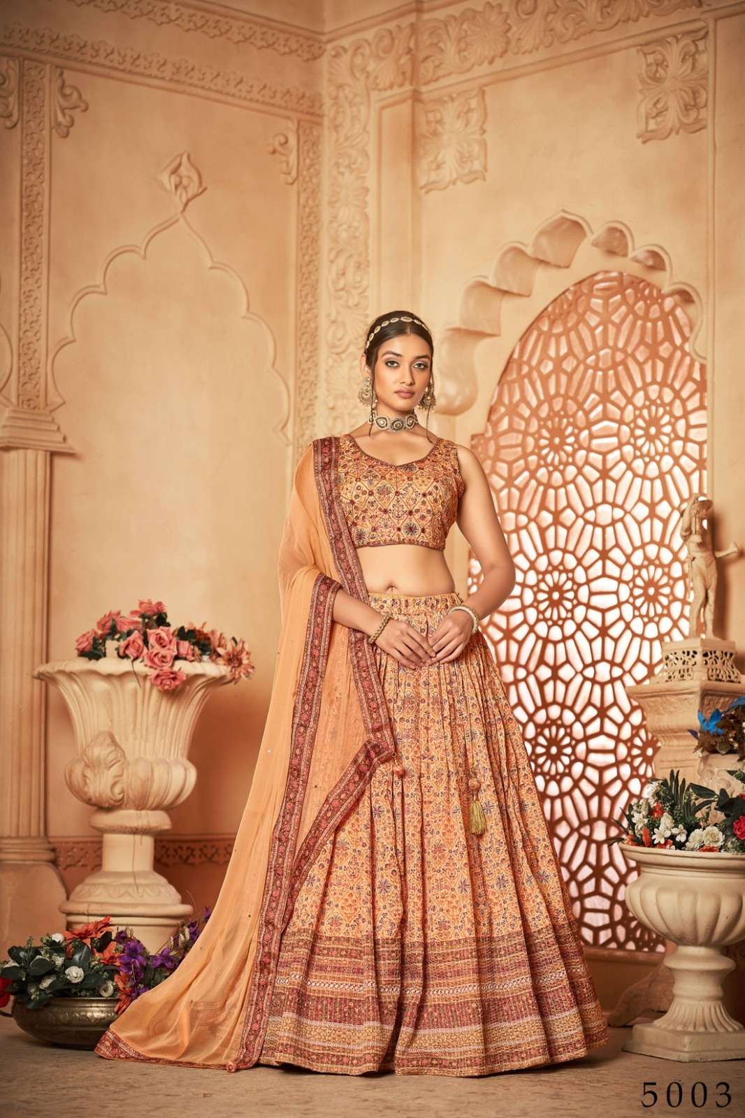 Aakrut Vol-5 By Tejasvee 5001 To 5005 Series Festive Wear Collection Beautiful Stylish Colorful Fancy Party Wear & Occasional Wear Heavy Chinnon Lehengas At Wholesale Price