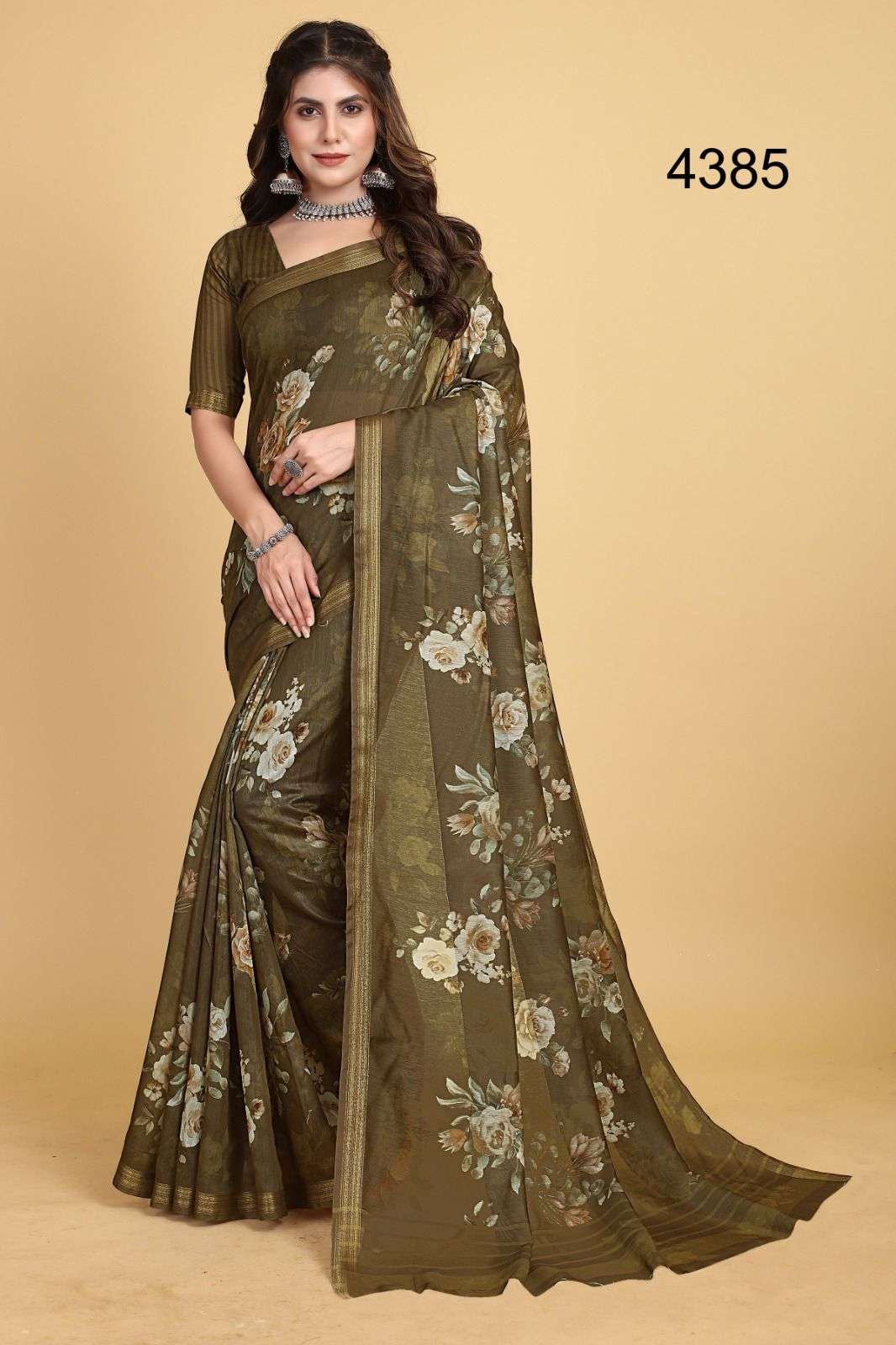 Ranjan By Nazneen Indian Traditional Wear Collection Beautiful Stylish Fancy Colorful Party Wear & Occasional Wear Chanderi Cotton Sarees At Wholesale Price