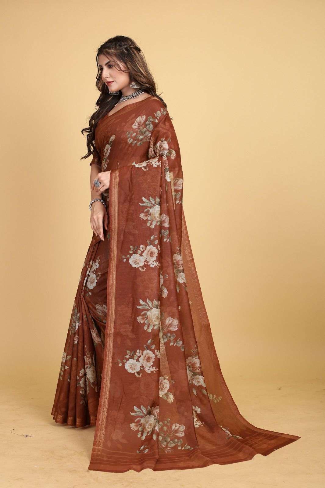 Ranjan By Nazneen Indian Traditional Wear Collection Beautiful Stylish Fancy Colorful Party Wear & Occasional Wear Chanderi Cotton Sarees At Wholesale Price