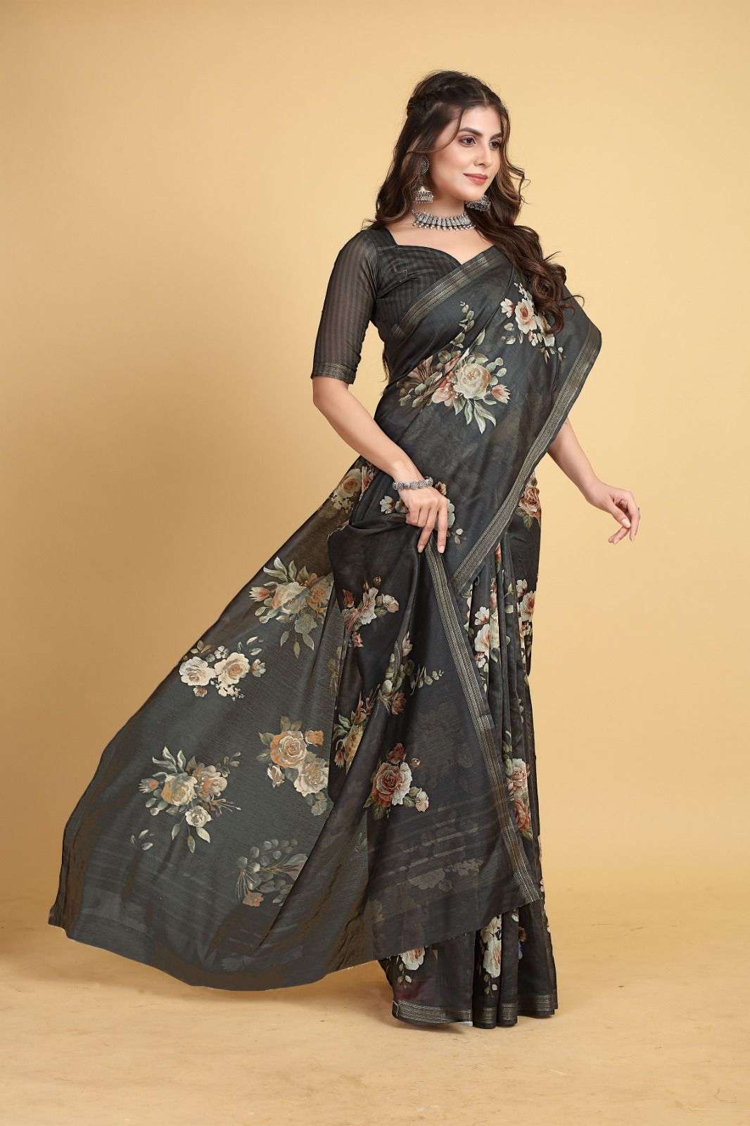 Ranjan By Nazneen Indian Traditional Wear Collection Beautiful Stylish Fancy Colorful Party Wear & Occasional Wear Chanderi Cotton Sarees At Wholesale Price