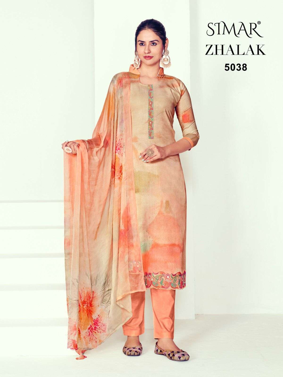 Zhalak Nx By Glossy Designer Festive Suits Collection Beautiful Stylish Colorful Fancy Party Wear & Occasional Wear Pure Cotton Digital Print Dresses At Wholesale Price
