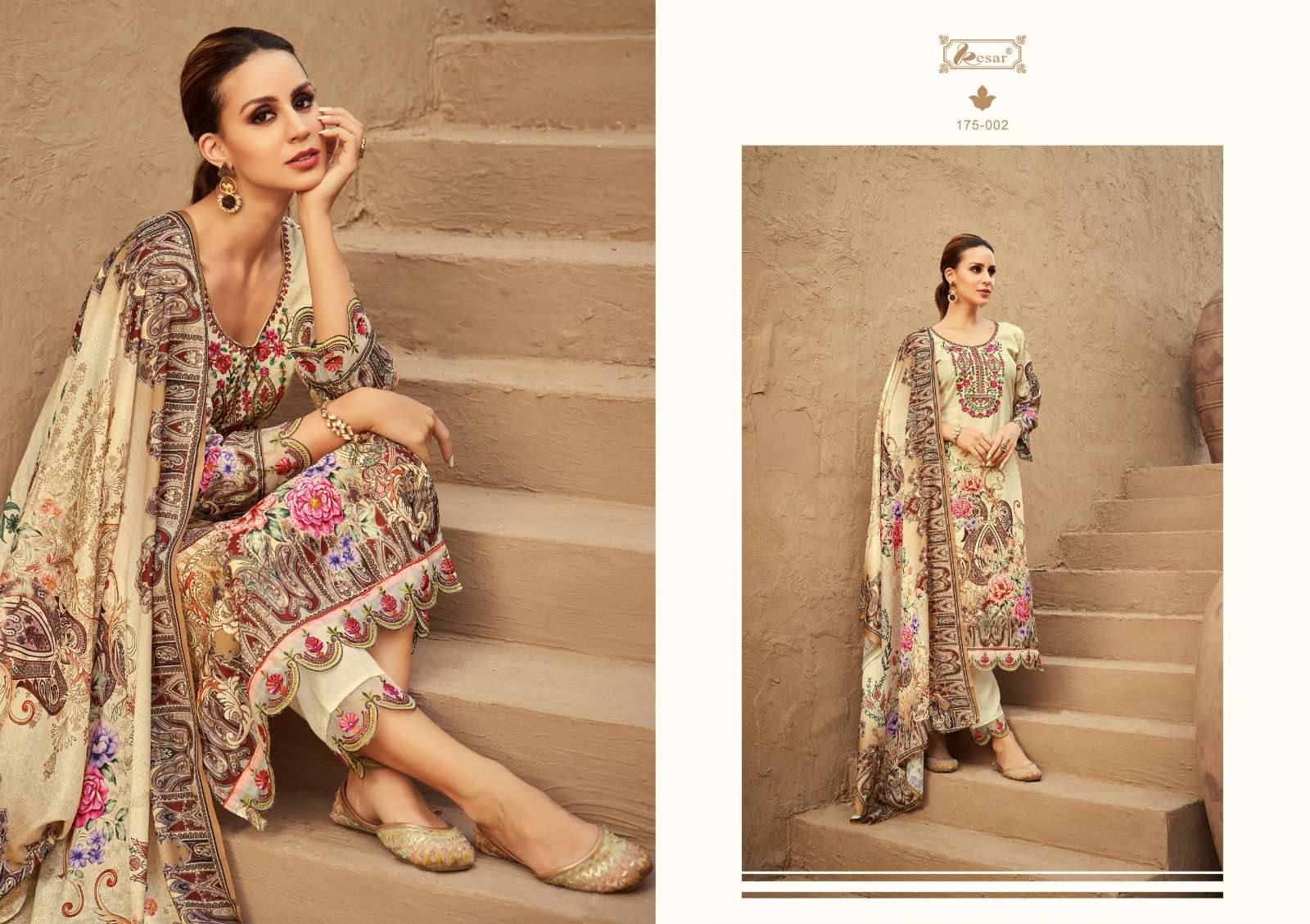 Roza Vol-2 By Kesar 175-001 To 175-006 Series Beautiful Festive Suits Colorful Stylish Fancy Casual Wear & Ethnic Wear Pure Lawn Digital Print Dresses At Wholesale Price