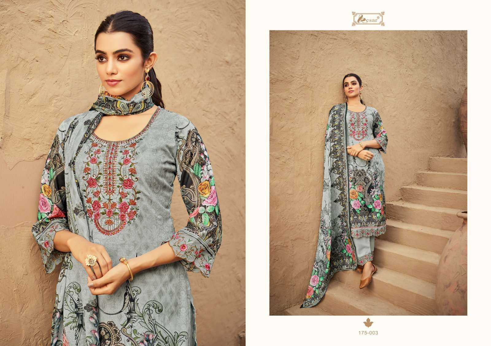 Roza Vol-2 By Kesar 175-001 To 175-006 Series Beautiful Festive Suits Colorful Stylish Fancy Casual Wear & Ethnic Wear Pure Lawn Digital Print Dresses At Wholesale Price