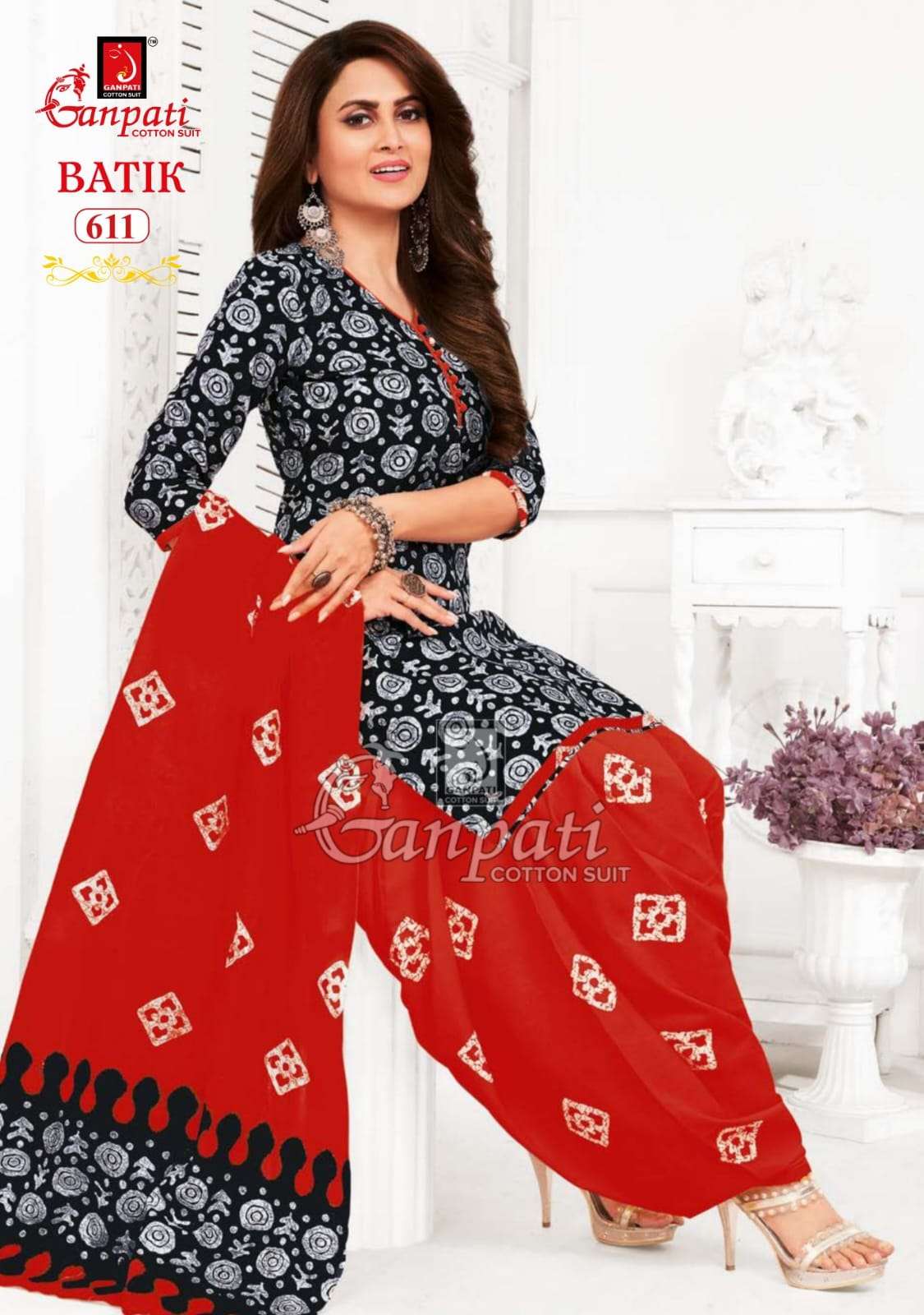Batik Vol-6 By Ganpati Cotton Suits 601 To 615 Series Beautiful Festive Suits Colorful Stylish Fancy Casual Wear & Ethnic Wear Pure Cotton Print Dresses At Wholesale Price