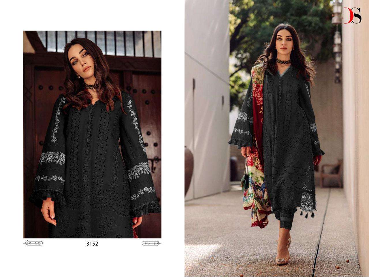 Saira Rizwan-23 Super Hit By Deepsy Suits 3152-A To 3152-D Series Beautiful Winter Collection Suits Stylish Fancy Colorful Casual Wear & Ethnic Wear Pure Cambric Cotton Print With Embroidery Dresses At Wholesale Price
