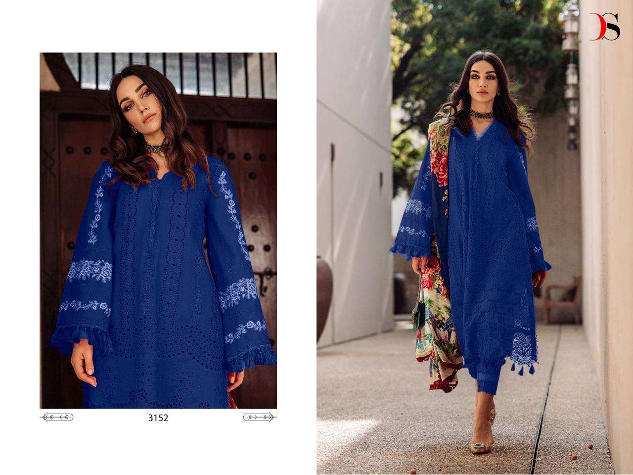 Saira Rizwan-23 Super Hit By Deepsy Suits 3152-A To 3152-D Series Beautiful Winter Collection Suits Stylish Fancy Colorful Casual Wear & Ethnic Wear Pure Cambric Cotton Print With Embroidery Dresses At Wholesale Price
