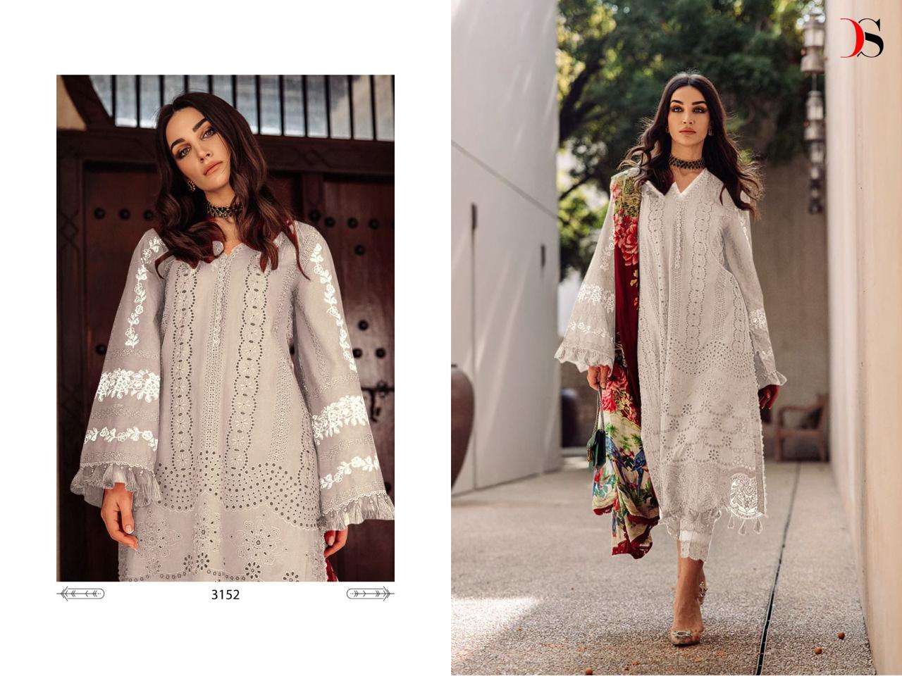 Saira Rizwan-23 Super Hit By Deepsy Suits 3152-A To 3152-D Series Beautiful Winter Collection Suits Stylish Fancy Colorful Casual Wear & Ethnic Wear Pure Cambric Cotton Print With Embroidery Dresses At Wholesale Price
