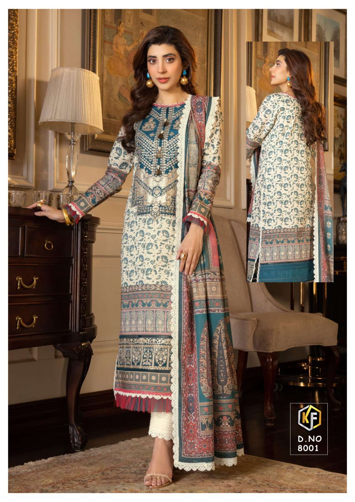 Sobia Nazir Vol-8 By Keval Fab 8001 To 8006 Series Beautiful Suits Colorful Stylish Fancy Casual Wear & Ethnic Wear Heavy Cotton Print Dresses At Wholesale Price