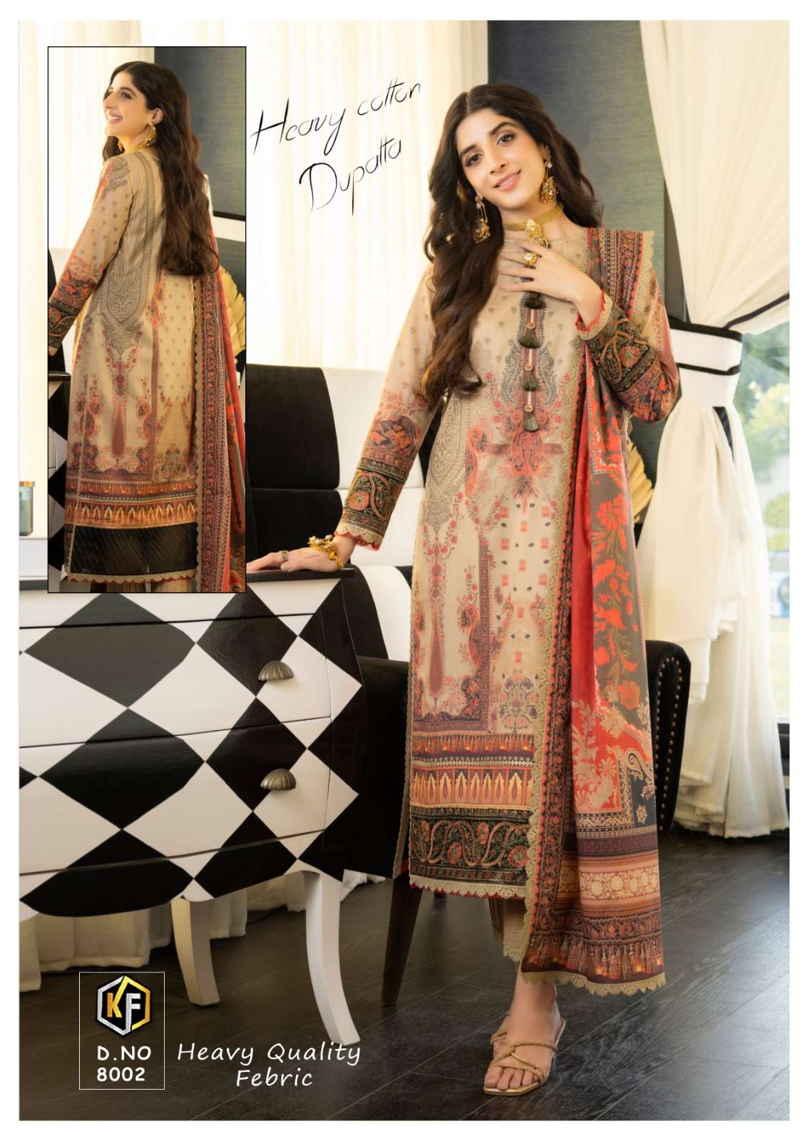 Sobia Nazir Vol-8 By Keval Fab 8001 To 8006 Series Beautiful Suits Colorful Stylish Fancy Casual Wear & Ethnic Wear Heavy Cotton Print Dresses At Wholesale Price