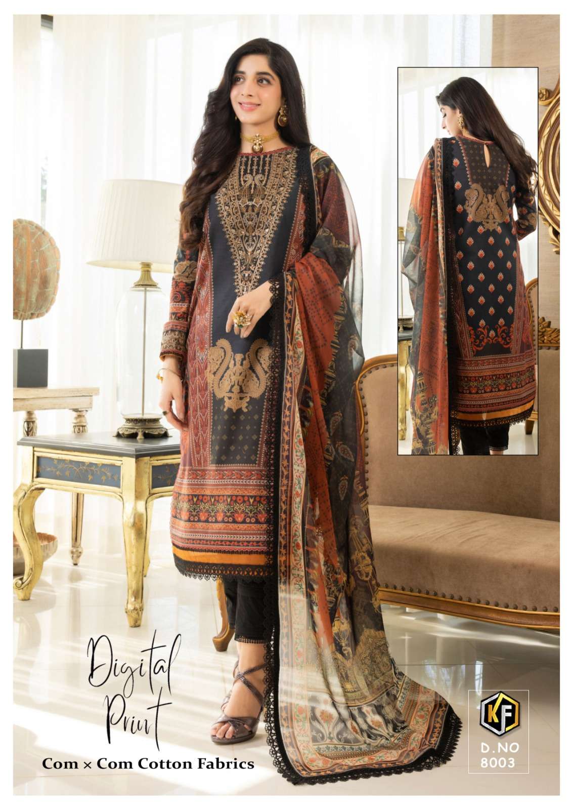 Sobia Nazir Vol-8 By Keval Fab 8001 To 8006 Series Beautiful Suits Colorful Stylish Fancy Casual Wear & Ethnic Wear Heavy Cotton Print Dresses At Wholesale Price