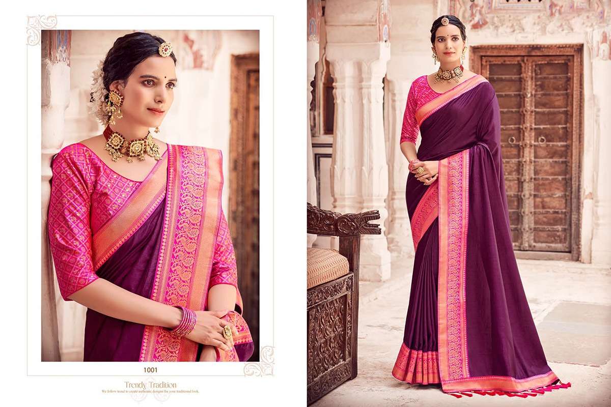 Nandani By Fashid Wholesale 1001 To 1008 Series Indian Traditional Wear Collection Beautiful Stylish Fancy Colorful Party Wear & Occasional Wear Fancy Sarees At Wholesale Price