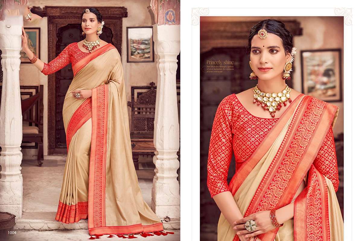Nandani By Fashid Wholesale 1001 To 1008 Series Indian Traditional Wear Collection Beautiful Stylish Fancy Colorful Party Wear & Occasional Wear Fancy Sarees At Wholesale Price