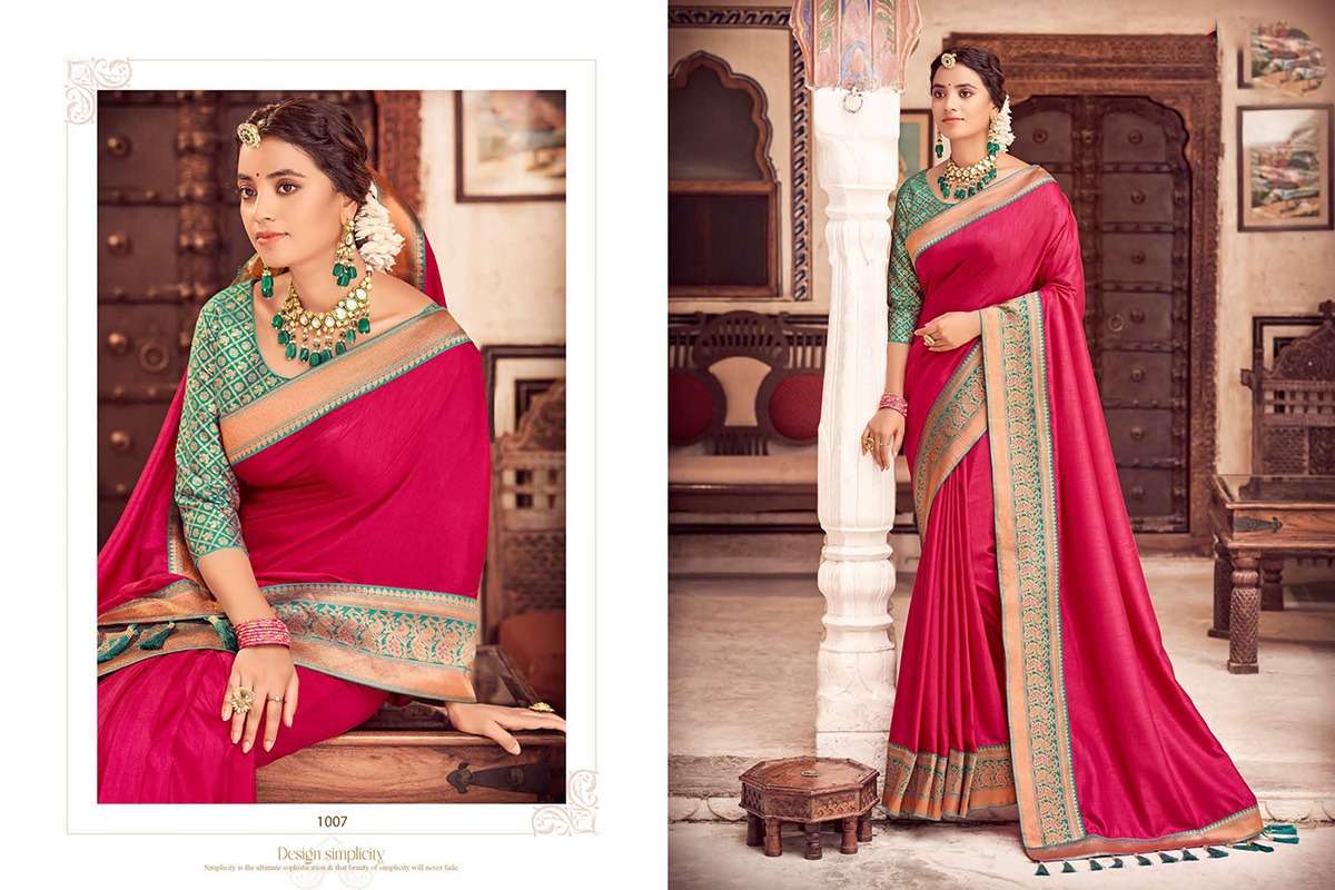 Nandani By Fashid Wholesale 1001 To 1008 Series Indian Traditional Wear Collection Beautiful Stylish Fancy Colorful Party Wear & Occasional Wear Fancy Sarees At Wholesale Price